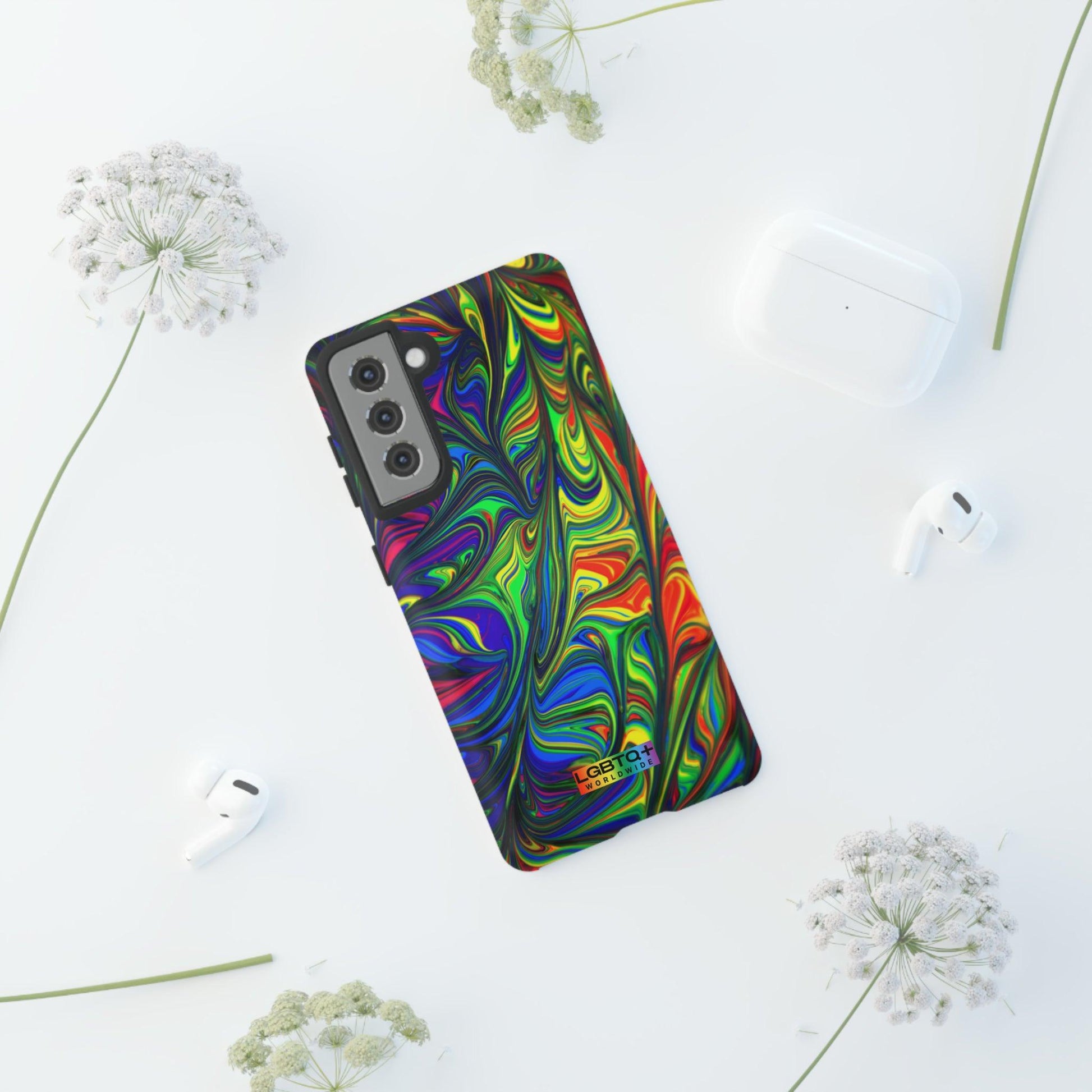 LGBTQWorldwide - ,,ILLUSION" Doppelgehäuse Handyhülle Accessories, Glossy, iPhone Cases, Matte, Phone accessory, Phone Cases, Samsung Cases, Thermo, Valentine's Day Picks lgbtq Bekleidung Accessoires unisex Zubehör