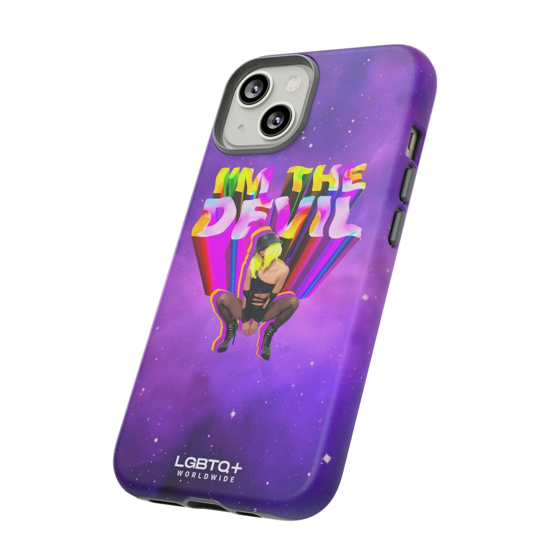 LGBTQWorldwide - ,,I AM THE DEVIL" Doppelgehäuse Handyhülle Accessories, Glossy, iPhone Cases, Matte, Phone accessory, Phone Cases, Samsung Cases, Thermo, Valentine's Day Picks lgbtq Bekleidung Accessoires unisex Zubehör