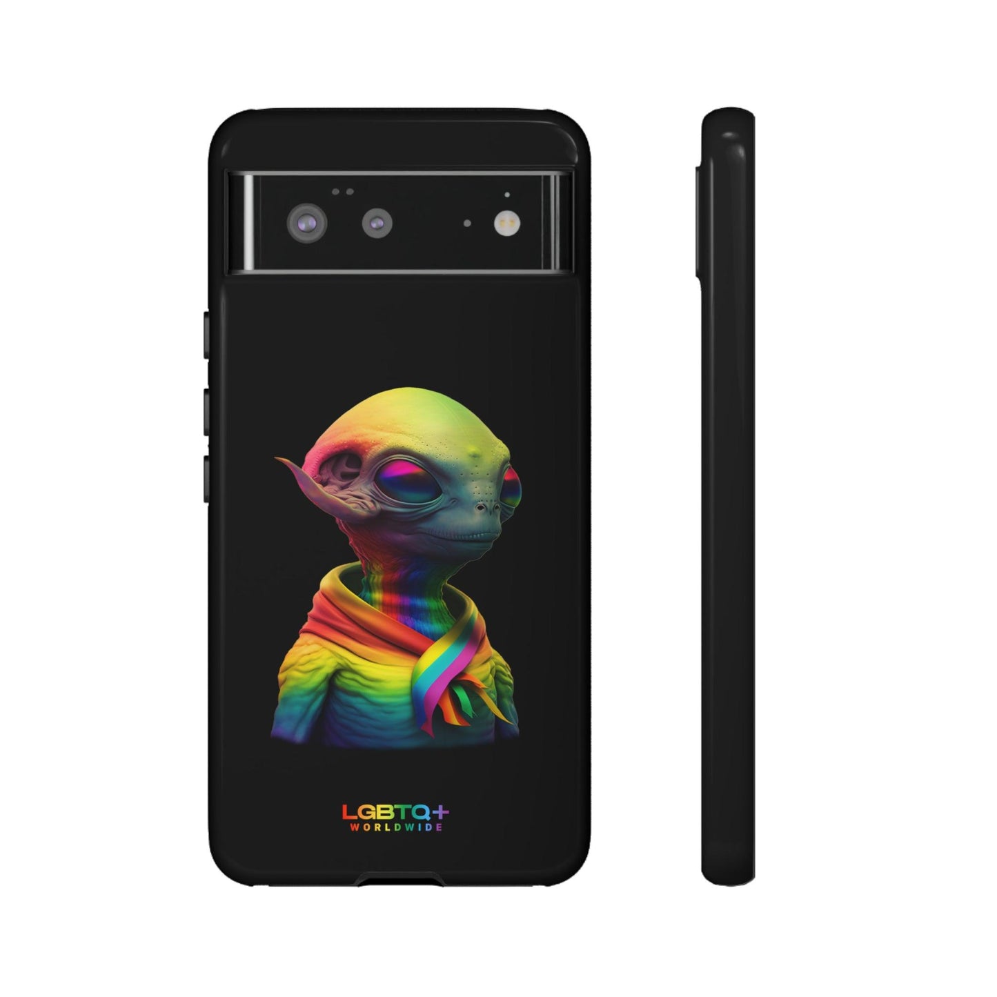 LGBTQWorldwide - ,,ALIEN" Doppelgehäuse Handyhülle Accessories, Glossy, iPhone Cases, Matte, Phone accessory, Phone Cases, Samsung Cases, tough, Valentine's Day Picks lgbtq Bekleidung Accessoires unisex Zubehör