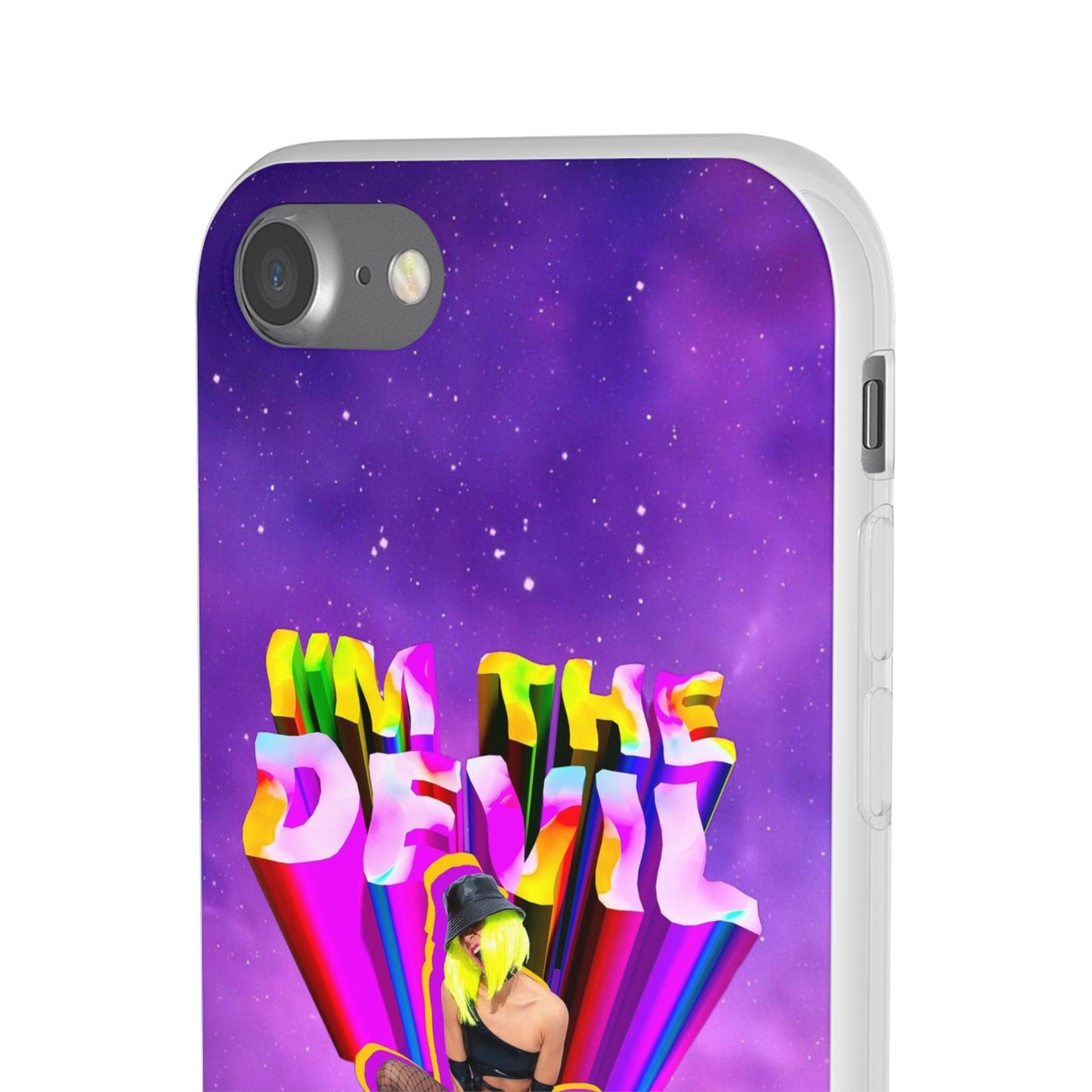 LGBTQWorldwide - ,,I AM THE DEVIL" Flexible Handyhülle Accessories, Case, iPhone, iPhone Cases, Phone accessory, Phone Cases, Samsung Cases, silikon, Valentine's Day promotion lgbtq Bekleidung Accessoires unisex Zubehör