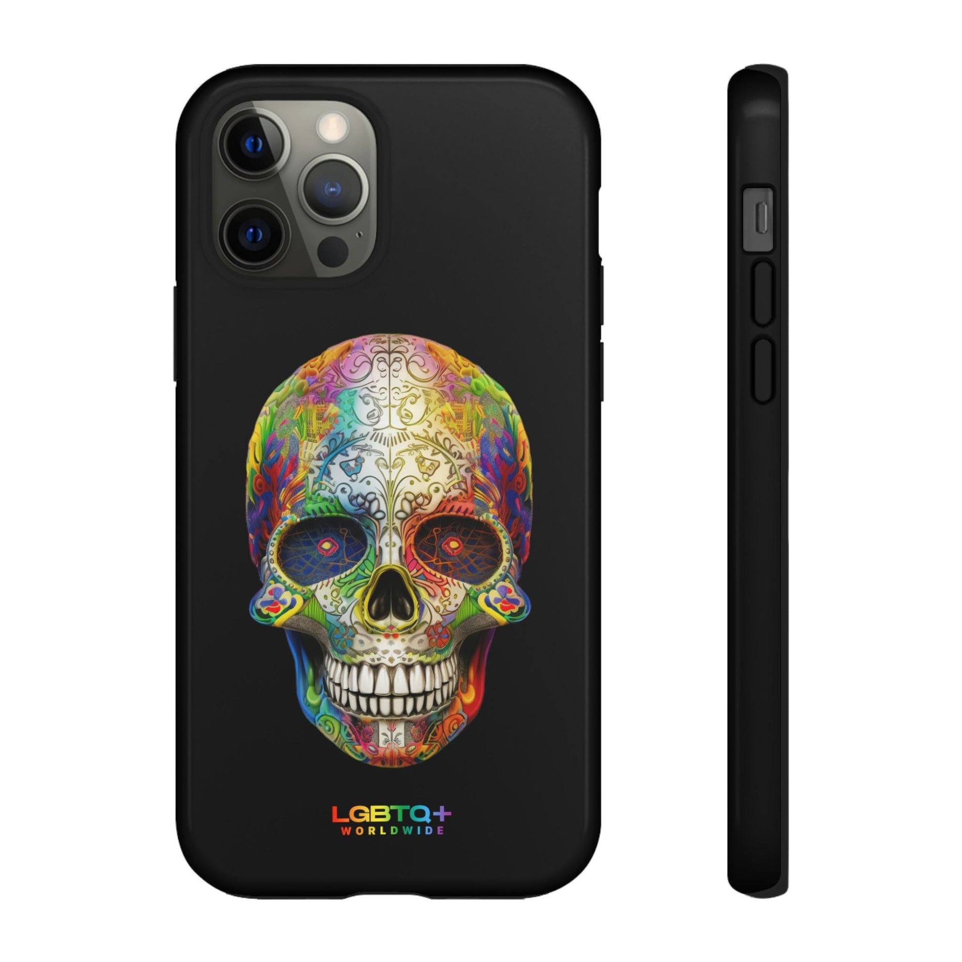 LGBTQWorldwide - ,,SKULL HEAD" Doppelgehäuse Handyhülle Accessories, Glossy, iPhone Cases, Matte, Phone accessory, Phone Cases, Samsung Cases, tough, Valentine's Day Picks lgbtq Bekleidung Accessoires unisex Zubehör