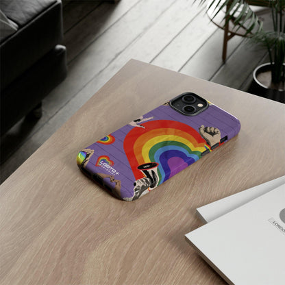 LGBTQWorldwide - ,,REGENBOGEN HERZ" Doppelgehäuse Handyhülle Accessories, Glossy, iPhone Cases, Matte, Phone accessory, Phone Cases, Samsung Cases, Thermo, Valentine's Day Picks lgbtq Bekleidung Accessoires unisex Zubehör