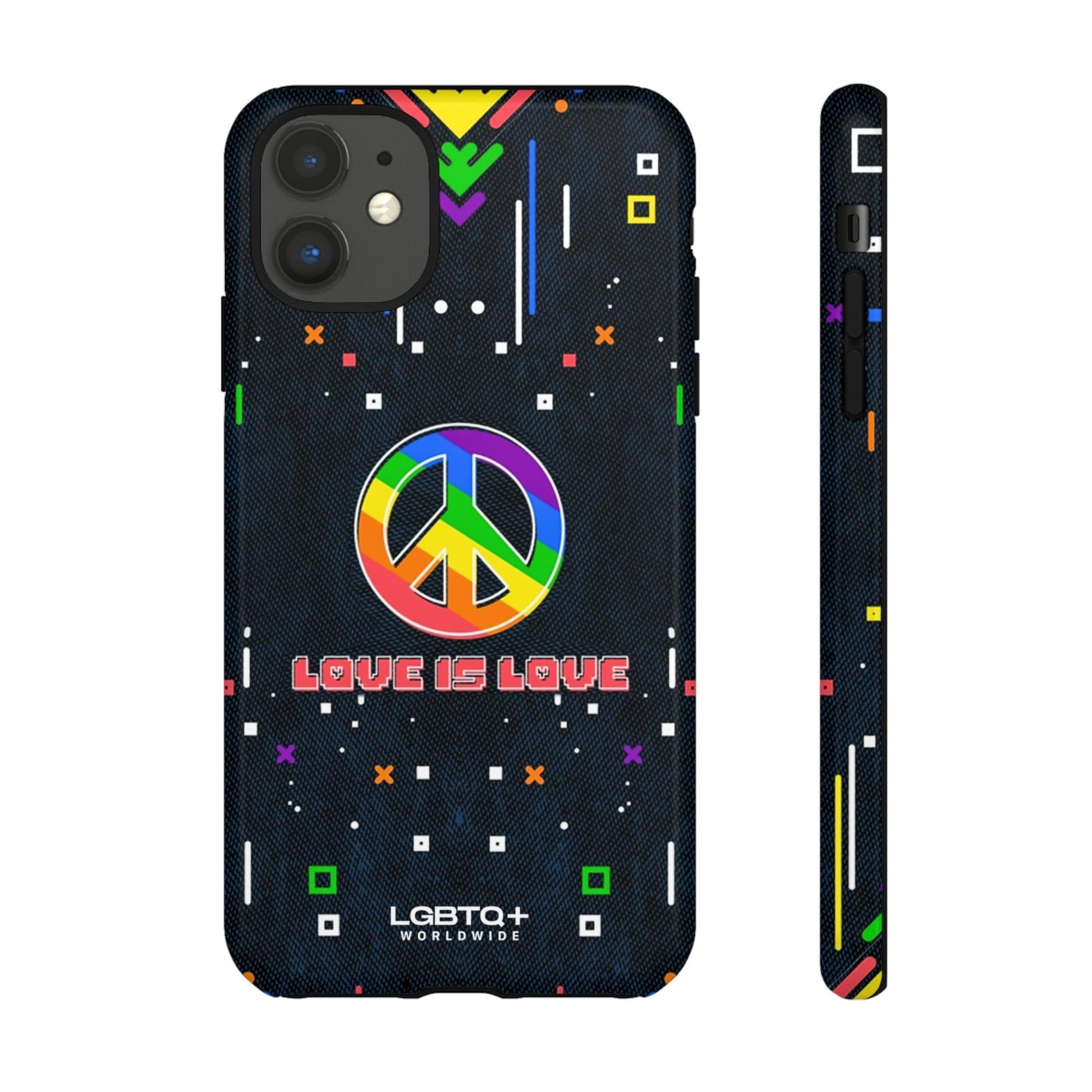 LGBTQWorldwide - ,,PEACE" Doppelgehäuse Handyhülle Accessories, Glossy, iPhone Cases, Matte, Phone accessory, Phone Cases, Samsung Cases, Thermo, Valentine's Day Picks lgbtq Bekleidung Accessoires unisex Zubehör