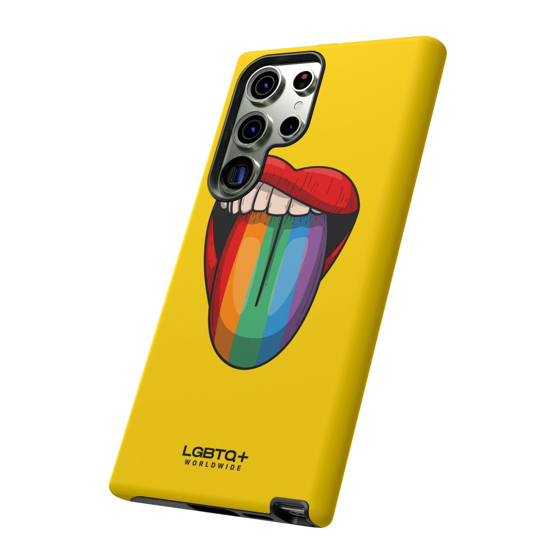 LGBTQWorldwide - ,,ZUNGE" Doppelgehäuse Handyhülle Accessories, Glossy, iPhone Cases, Matte, Phone accessory, Phone Cases, Samsung Cases, Thermo, Valentine's Day Picks lgbtq Bekleidung Accessoires unisex Zubehör