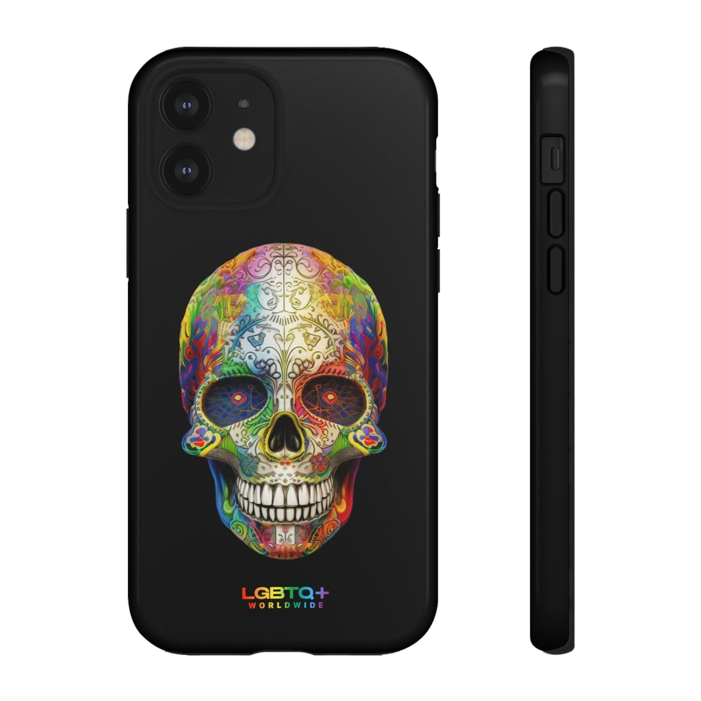 LGBTQWorldwide - ,,SKULL HEAD" Doppelgehäuse Handyhülle Accessories, Glossy, iPhone Cases, Matte, Phone accessory, Phone Cases, Samsung Cases, tough, Valentine's Day Picks lgbtq Bekleidung Accessoires unisex Zubehör