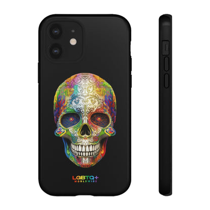 LGBTQWorldwide - ,,SKULL HEAD" Doppelgehäuse Handyhülle Accessories, Glossy, iPhone Cases, Matte, Phone accessory, Phone Cases, Samsung Cases, tough, Valentine's Day Picks lgbtq Bekleidung Accessoires unisex Zubehör