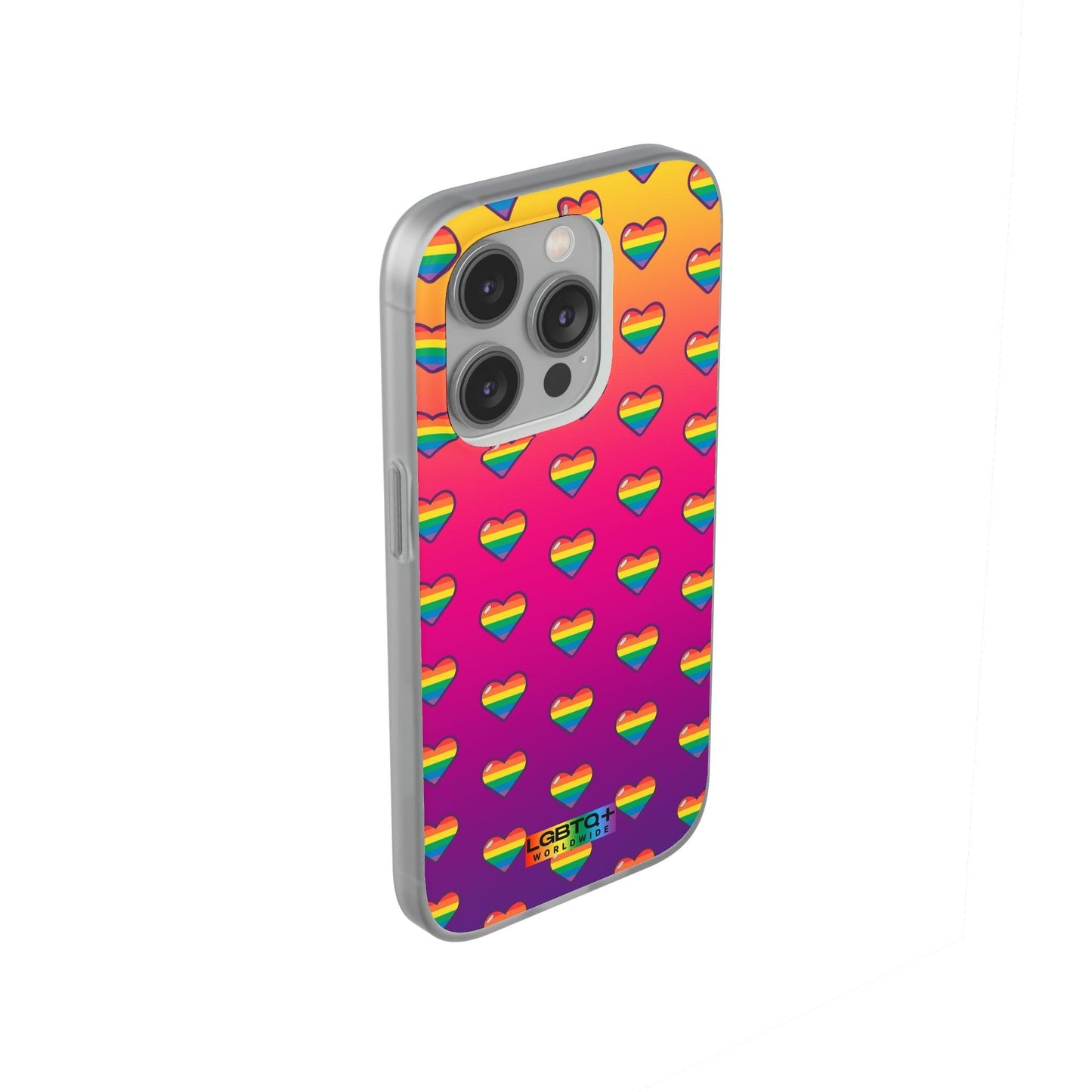 LGBTQWorldwide - ,,HERZEN" Flexible Handyhülle Accessories, Case, iPhone, iPhone Cases, Phone accessory, Phone Cases, Samsung Cases, silikon, Valentine's Day promotion lgbtq Bekleidung Accessoires unisex Zubehör