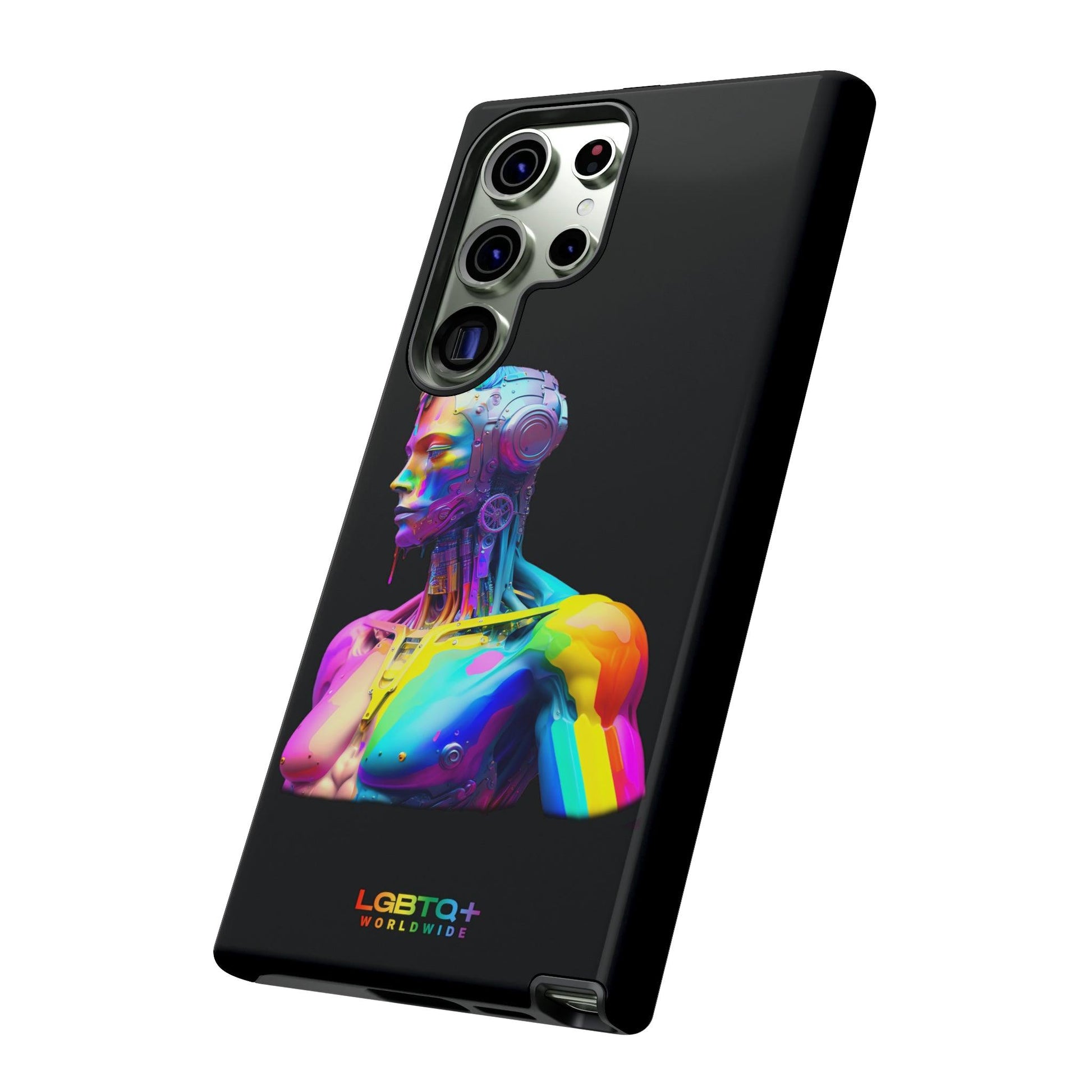 LGBTQWorldwide - ,,ZUKÜNFTIGER ROBOTER" Doppelgehäuse Handyhülle Accessories, Glossy, iPhone Cases, Matte, Phone accessory, Phone Cases, Samsung Cases, tough, Valentine's Day Picks lgbtq Bekleidung Accessoires unisex Zubehör