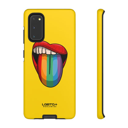 LGBTQWorldwide - ,,ZUNGE" Doppelgehäuse Handyhülle Accessories, Glossy, iPhone Cases, Matte, Phone accessory, Phone Cases, Samsung Cases, Thermo, Valentine's Day Picks lgbtq Bekleidung Accessoires unisex Zubehör