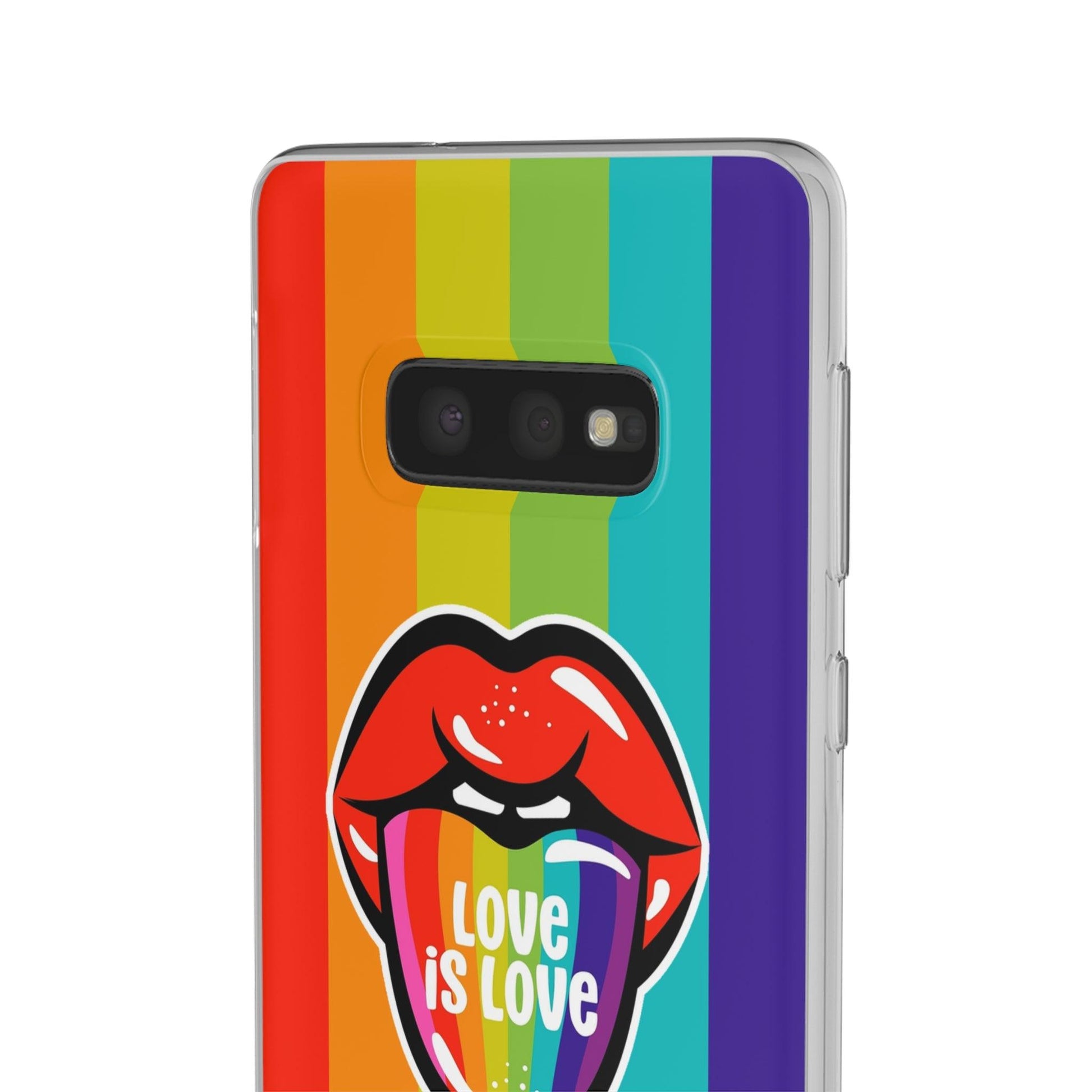 LGBTQWorldwide - ,,LIEBES ZUNGE" Flexible Handyhülle Accessories, Case, iPhone, iPhone Cases, Phone accessory, Phone Cases, Samsung Cases, silikon, Valentine's Day promotion lgbtq Bekleidung Accessoires unisex Zubehör