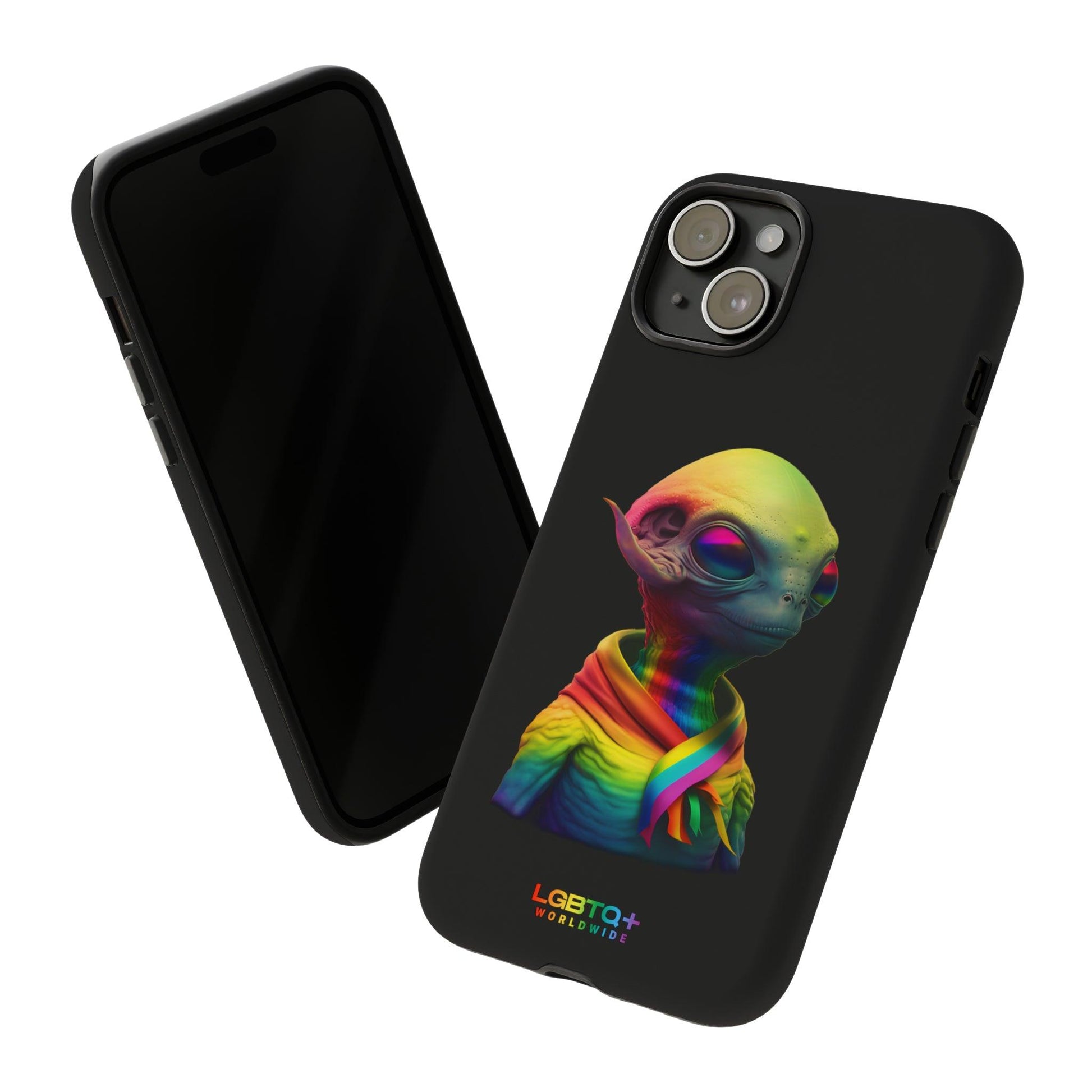 LGBTQWorldwide - ,,ALIEN" Doppelgehäuse Handyhülle Accessories, Glossy, iPhone Cases, Matte, Phone accessory, Phone Cases, Samsung Cases, tough, Valentine's Day Picks lgbtq Bekleidung Accessoires unisex Zubehör