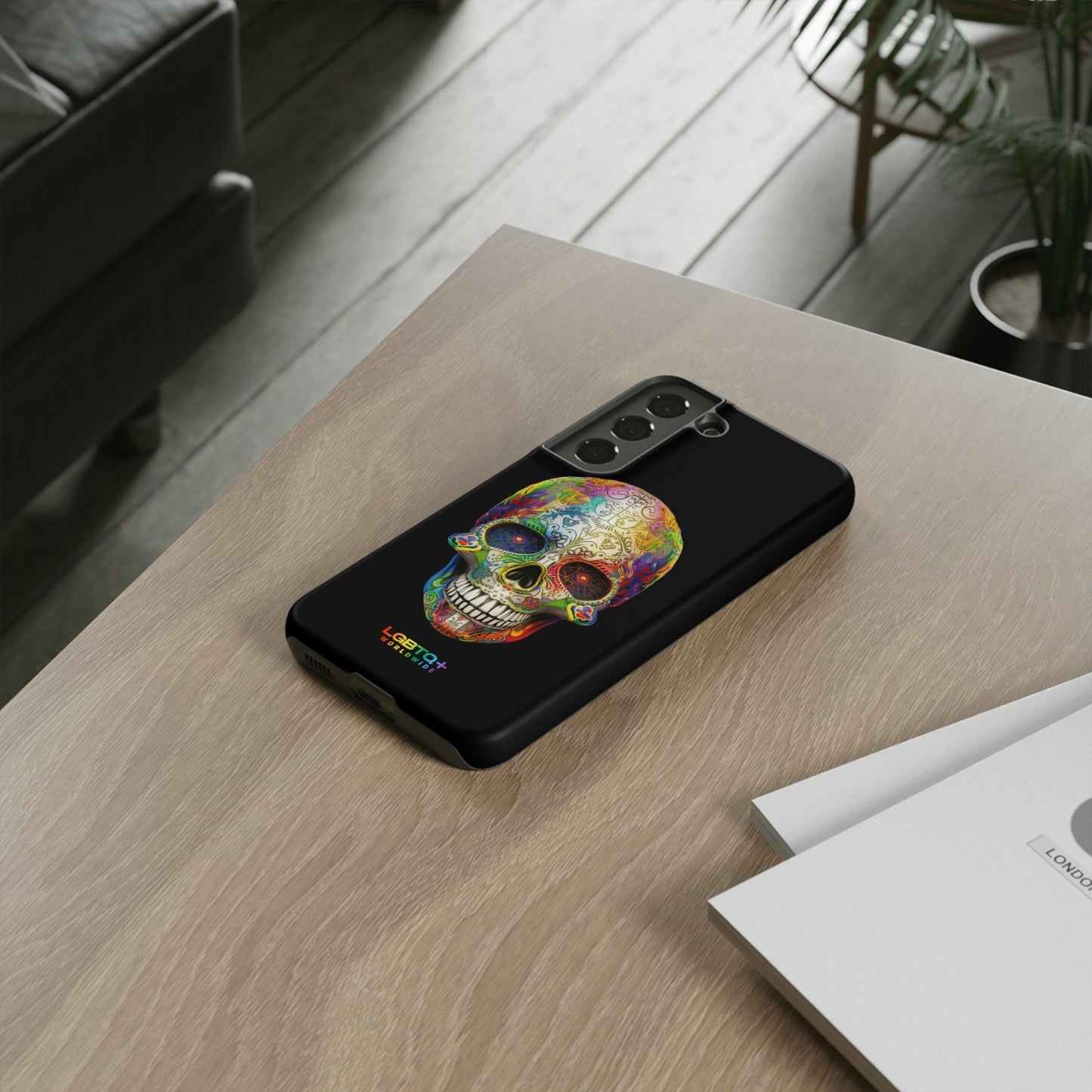 LGBTQWorldwide - ,,SKULL HEAD" Doppelgehäuse Handyhülle Accessories, Glossy, iPhone Cases, Matte, Phone accessory, Phone Cases, Samsung Cases, tough, Valentine's Day Picks lgbtq Bekleidung Accessoires unisex Zubehör