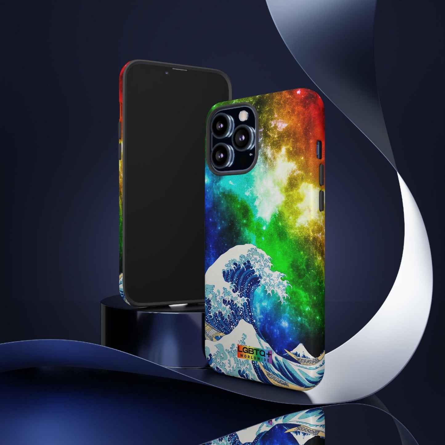 LGBTQWorldwide - ,,WELLE" Doppelgehäuse Handyhülle Accessories, Glossy, iPhone Cases, Matte, Phone accessory, Phone Cases, Samsung Cases, Thermo, Valentine's Day Picks lgbtq Bekleidung Accessoires unisex Zubehör