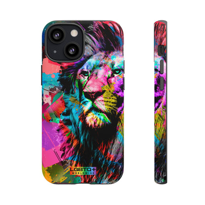 LGBTQWorldwide - ,,STARKER LÖWE" Doppelgehäuse Handyhülle Accessories, Glossy, iPhone Cases, Matte, Phone accessory, Phone Cases, Samsung Cases, Thermo, Valentine's Day Picks lgbtq Bekleidung Accessoires unisex Zubehör