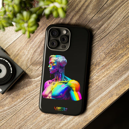 LGBTQWorldwide - ,,ZUKÜNFTIGER ROBOTER" Doppelgehäuse Handyhülle Accessories, Glossy, iPhone Cases, Matte, Phone accessory, Phone Cases, Samsung Cases, tough, Valentine's Day Picks lgbtq Bekleidung Accessoires unisex Zubehör