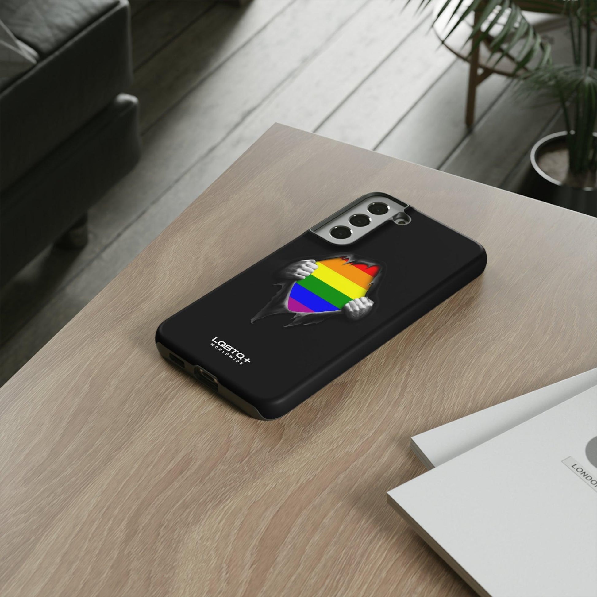 LGBTQWorldwide - ,,SCHWARZES LOCH" Doppelgehäuse Handyhülle Accessories, Glossy, iPhone Cases, Matte, Phone accessory, Phone Cases, Samsung Cases, Thermo, Valentine's Day Picks lgbtq Bekleidung Accessoires unisex Zubehör