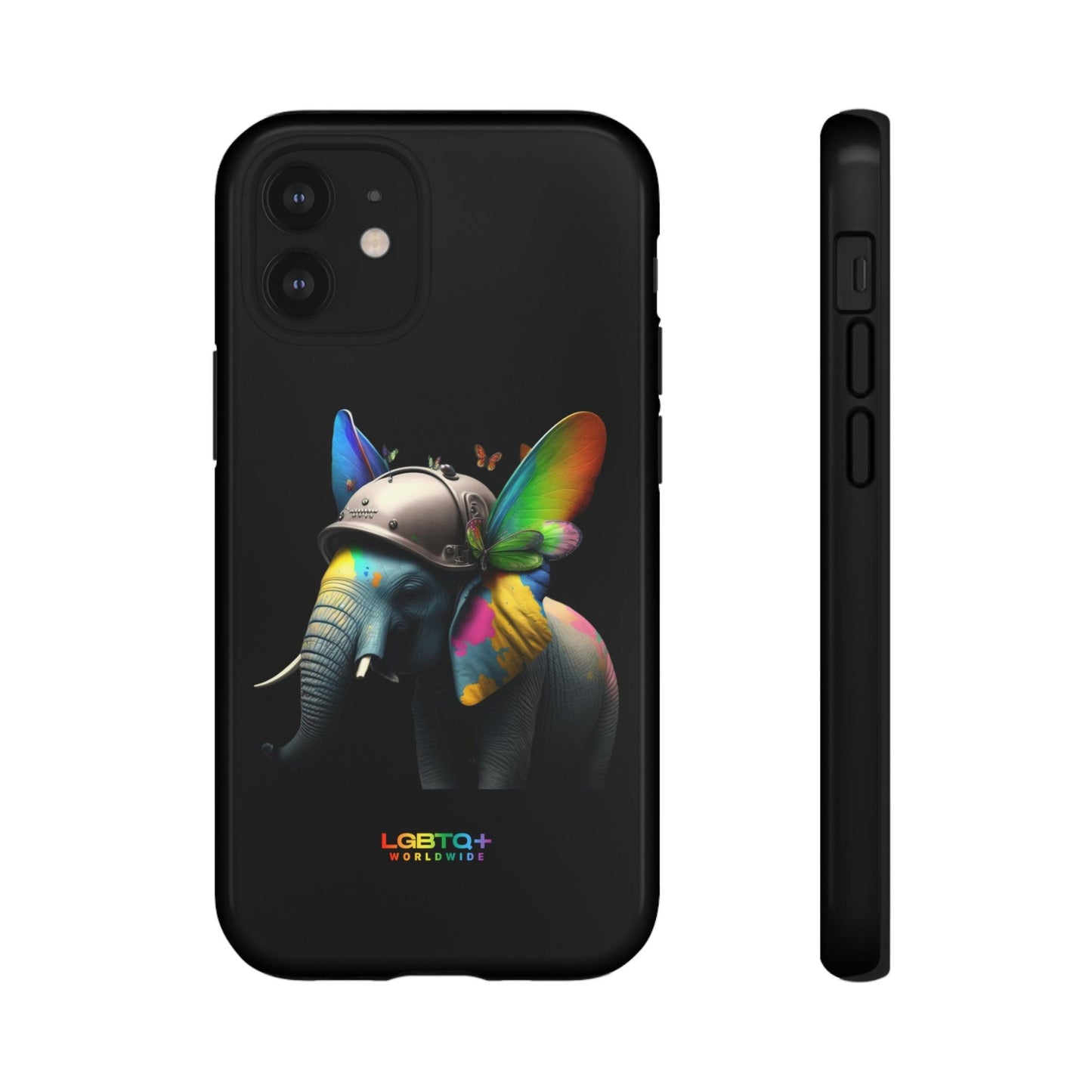 LGBTQWorldwide - ,,ELEFANT" Doppelgehäuse Handyhülle Accessories, Glossy, iPhone Cases, Matte, Phone accessory, Phone Cases, Samsung Cases, tough, Valentine's Day Picks lgbtq Bekleidung Accessoires unisex Zubehör