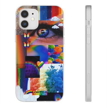 LGBTQWorldwide - ,,VISION" Flexible Handyhülle Accessories, Case, iPhone, iPhone Cases, Phone accessory, Phone Cases, Samsung Cases, silikon, Valentine's Day promotion lgbtq Bekleidung Accessoires unisex Zubehör