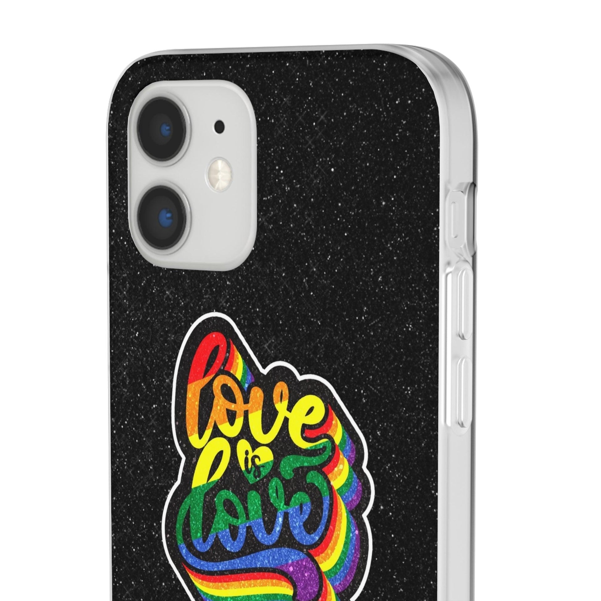 LGBTQWorldwide - ,,LIEBE IST LIEBE" Flexible Handyhülle Accessories, Case, iPhone, iPhone Cases, Phone accessory, Phone Cases, Samsung Cases, Valentine's Day promotion lgbtq Bekleidung Accessoires unisex Zubehör