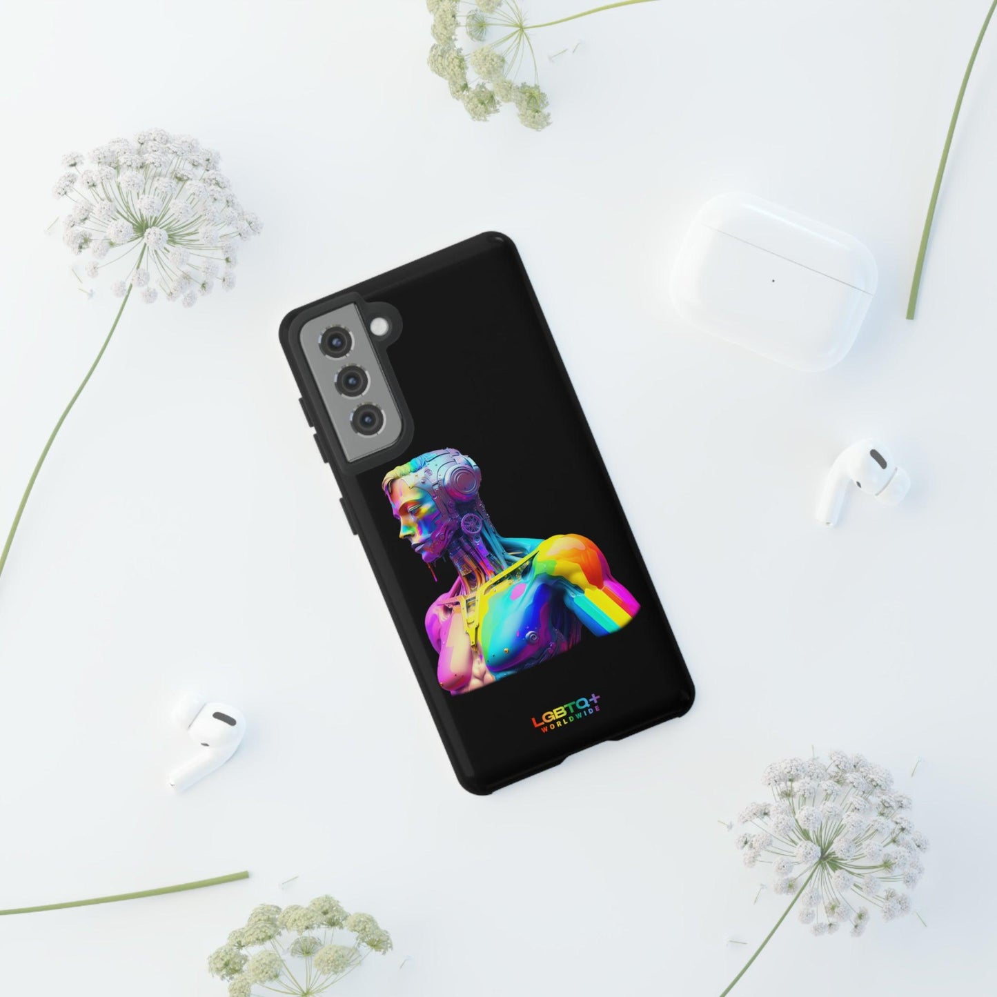 LGBTQWorldwide - ,,ZUKÜNFTIGER ROBOTER" Doppelgehäuse Handyhülle Accessories, Glossy, iPhone Cases, Matte, Phone accessory, Phone Cases, Samsung Cases, tough, Valentine's Day Picks lgbtq Bekleidung Accessoires unisex Zubehör