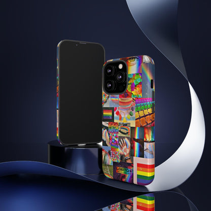 LGBTQWorldwide - ,,FARBEN" Doppelgehäuse Handyhülle Accessories, Glossy, iPhone Cases, Matte, Phone accessory, Phone Cases, Samsung Cases, Thermo, Valentine's Day Picks lgbtq Bekleidung Accessoires unisex Zubehör