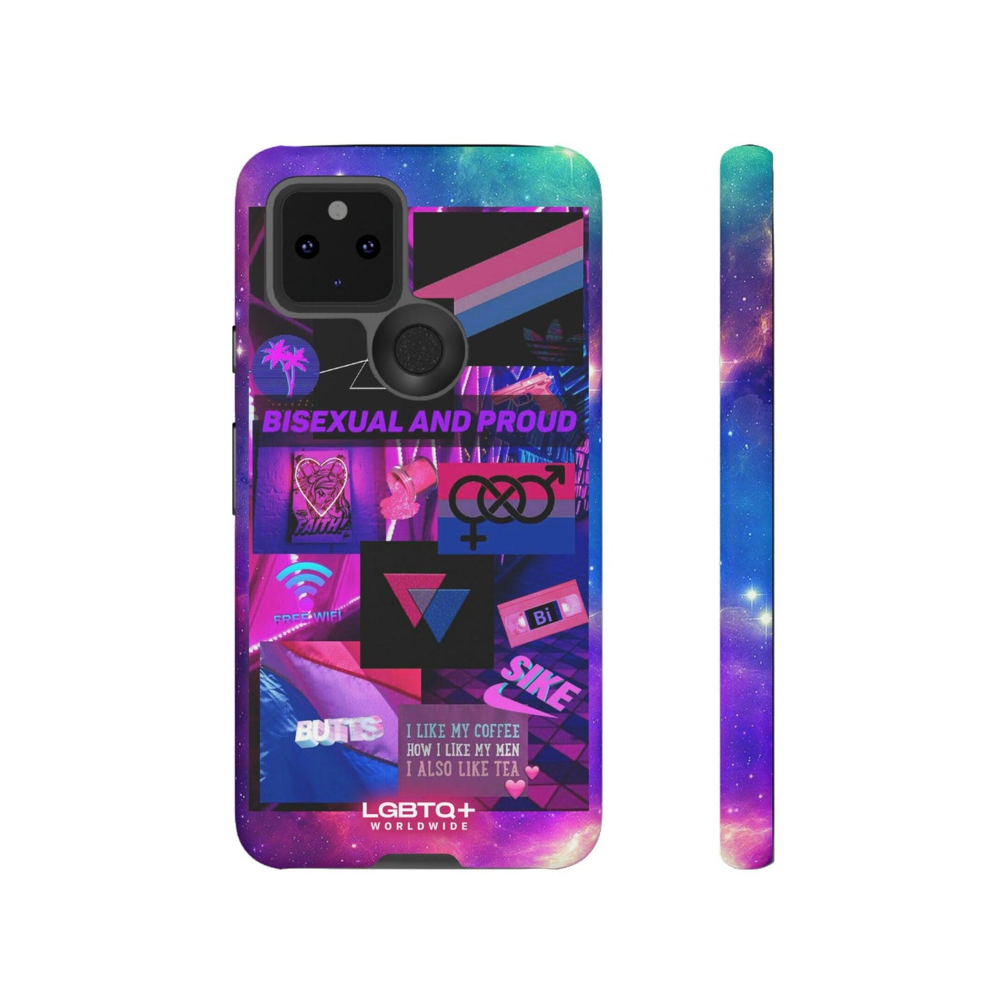 LGBTQWorldwide - ,,BISEXUAL" Doppelgehäuse Handyhülle Accessories, Glossy, iPhone Cases, Matte, Phone accessory, Phone Cases, Samsung Cases, Thermo, Valentine's Day Picks lgbtq Bekleidung Accessoires unisex Zubehör