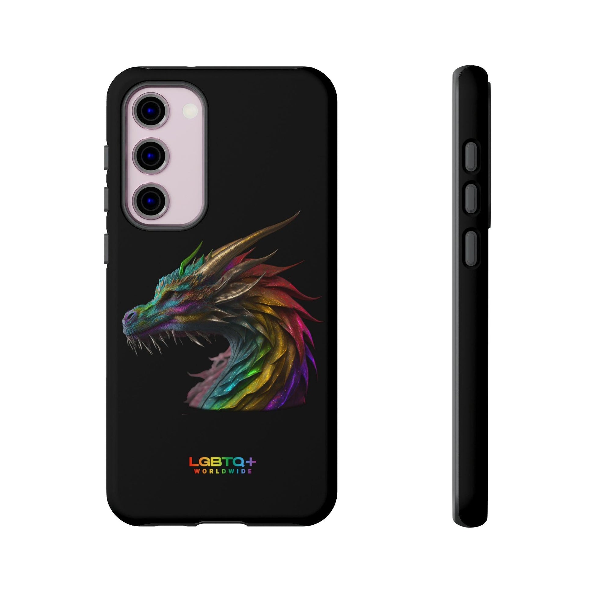 LGBTQWorldwide - ,,DRACHE" Doppelgehäuse Handyhülle Accessories, Glossy, iPhone Cases, Matte, Phone accessory, Phone Cases, Samsung Cases, tough, Valentine's Day Picks lgbtq Bekleidung Accessoires unisex Zubehör