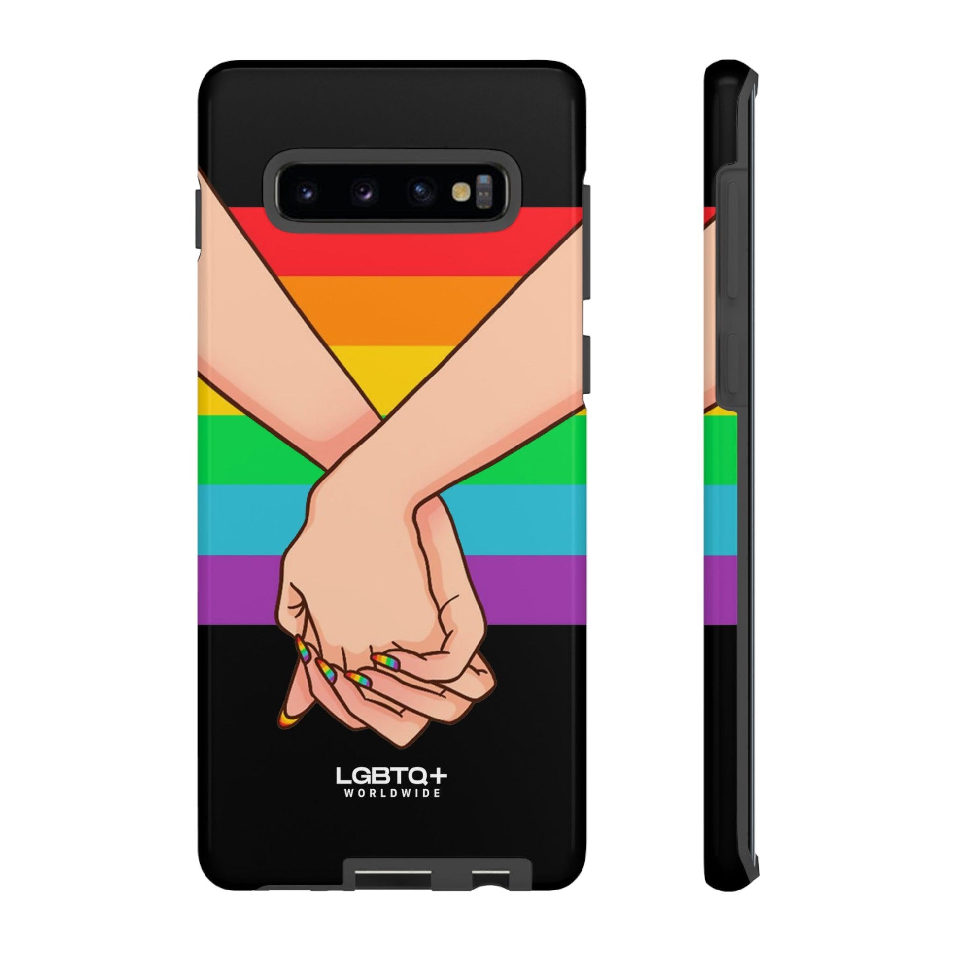 LGBTQWorldwide - ,,TOGETHER PRIDE" Doppelgehäuse Handyhülle Accessories, Glossy, iPhone Cases, Matte, Phone accessory, Phone Cases, Samsung Cases, Thermo, Valentine's Day Picks lgbtq Bekleidung Accessoires unisex Zubehör