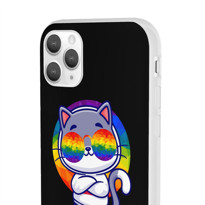 LGBTQWorldwide - ,,PURRIDE" Flexible Handyhülle Accessories, Case, iPhone, iPhone Cases, Phone accessory, Phone Cases, Samsung Cases, silikon, Valentine's Day promotion lgbtq Bekleidung Accessoires unisex Zubehör