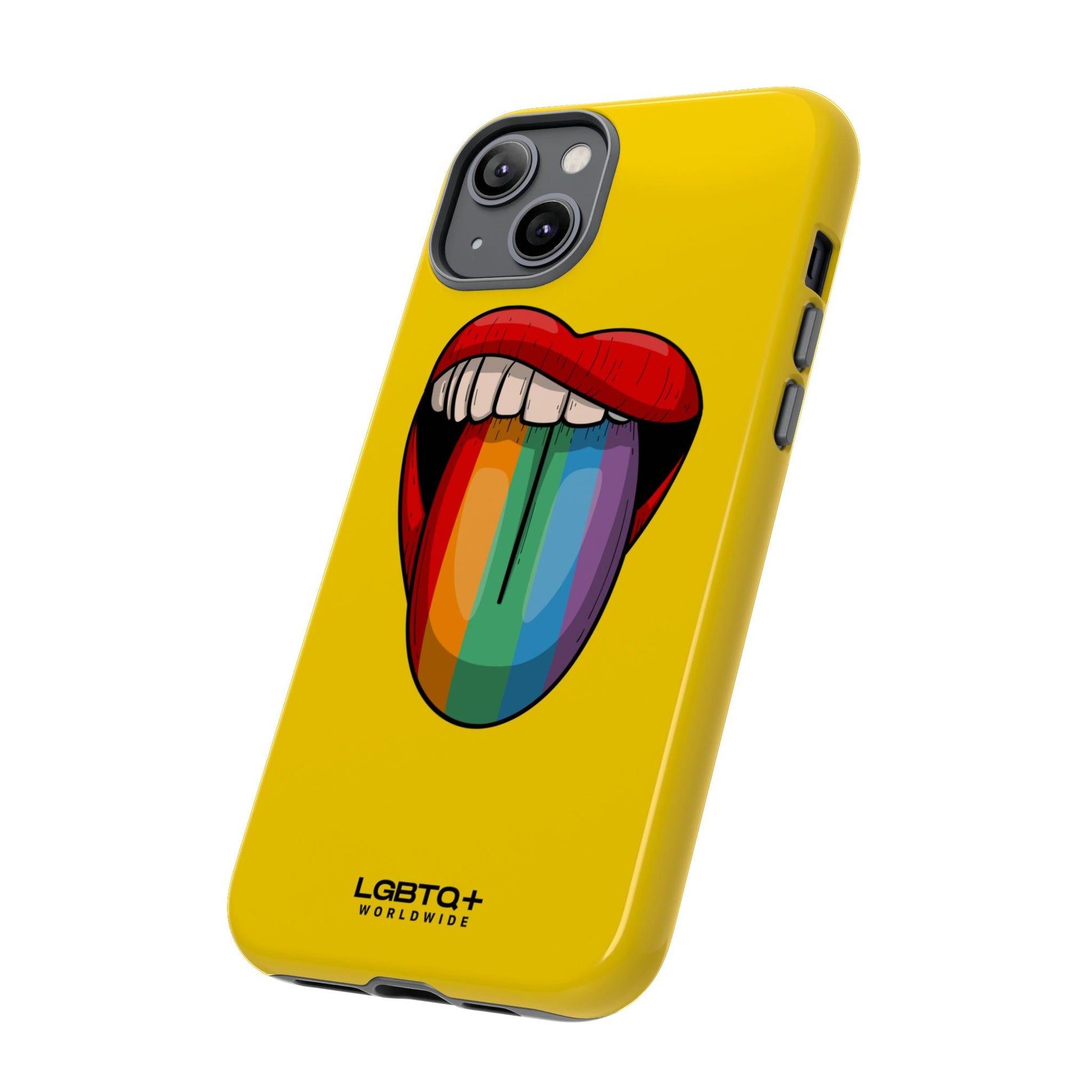 LGBTQWorldwide - ,,ZUNGE" Doppelgehäuse Handyhülle Accessories, Glossy, iPhone Cases, Matte, Phone accessory, Phone Cases, Samsung Cases, Thermo, Valentine's Day Picks lgbtq Bekleidung Accessoires unisex Zubehör