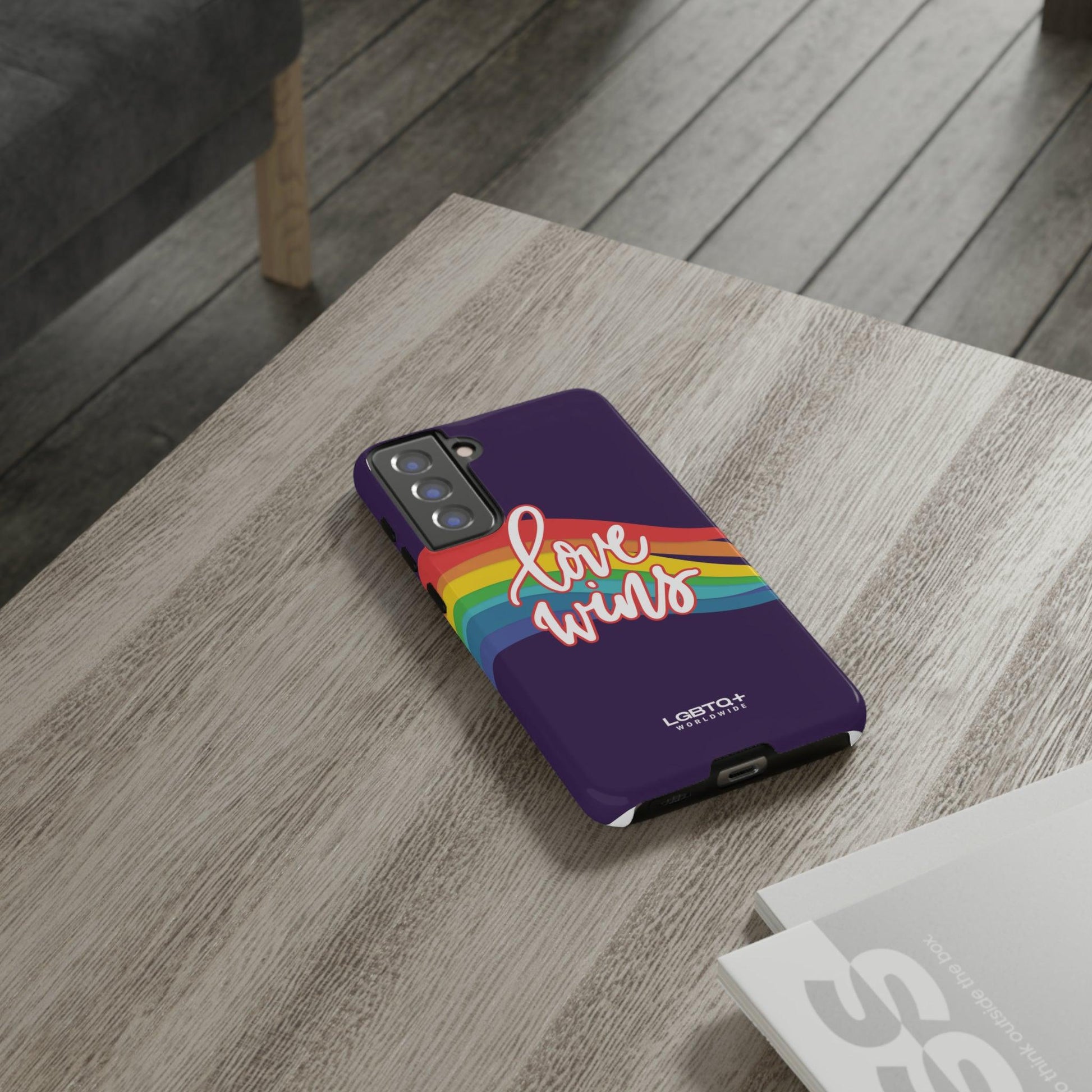 LGBTQWorldwide - ,,LIEBE GEWINNT" Doppelgehäuse Handyhülle Accessories, Glossy, iPhone Cases, Matte, Phone accessory, Phone Cases, Samsung Cases, Thermo, Valentine's Day Picks lgbtq Bekleidung Accessoires unisex Zubehör