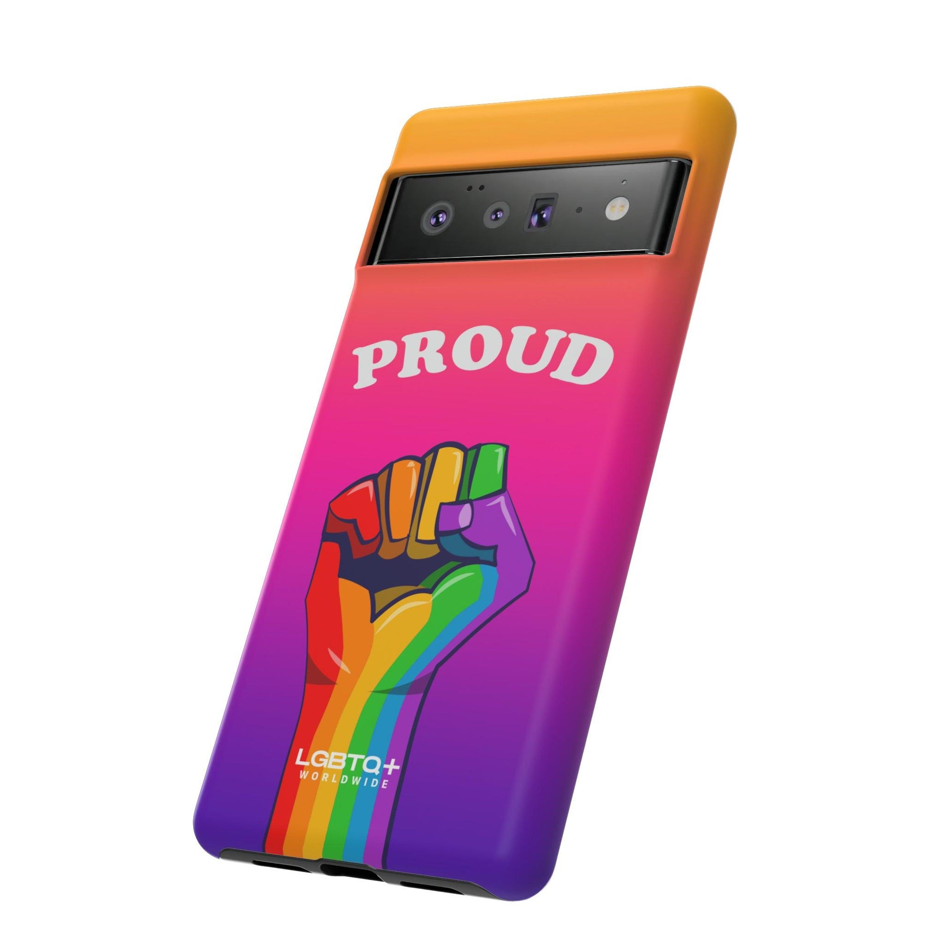 LGBTQWorldwide - ,,GLÜCKLICH" Doppelgehäuse Handyhülle Accessories, Glossy, iPhone Cases, Matte, Phone accessory, Phone Cases, Samsung Cases, Thermo, Valentine's Day Picks lgbtq Bekleidung Accessoires unisex Zubehör