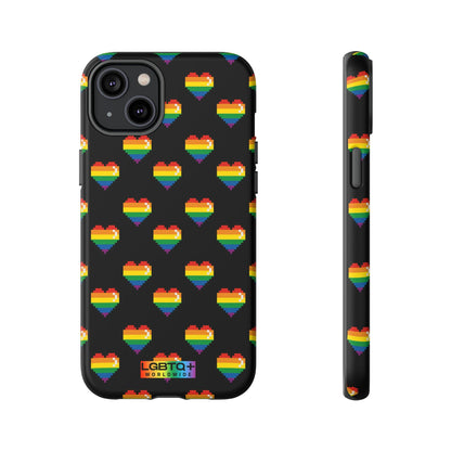 LGBTQWorldwide - ,,COMIC HERZEN" Doppelgehäuse Handyhülle Accessories, Glossy, iPhone Cases, Matte, Phone accessory, Phone Cases, Samsung Cases, Thermo, Valentine's Day Picks lgbtq Bekleidung Accessoires unisex Zubehör