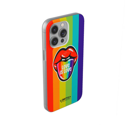 LGBTQWorldwide - ,,LIEBES ZUNGE" Flexible Handyhülle Accessories, Case, iPhone, iPhone Cases, Phone accessory, Phone Cases, Samsung Cases, silikon, Valentine's Day promotion lgbtq Bekleidung Accessoires unisex Zubehör