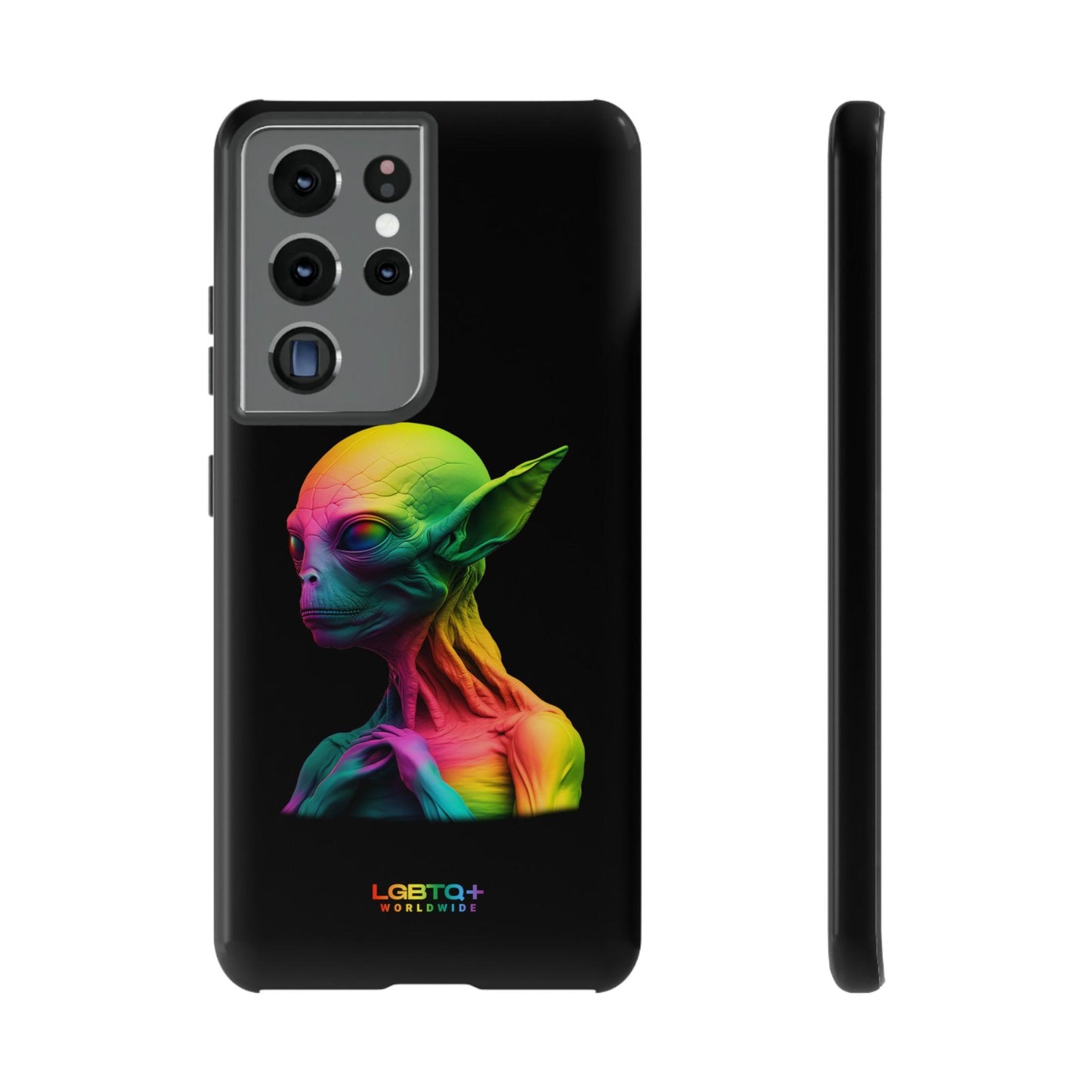 LGBTQWorldwide - ,,ALIEN" Doppelgehäuse Handyhülle Accessories, Glossy, iPhone Cases, Matte, Phone accessory, Phone Cases, Samsung Cases, tough, Valentine's Day Picks lgbtq Bekleidung Accessoires unisex Zubehör