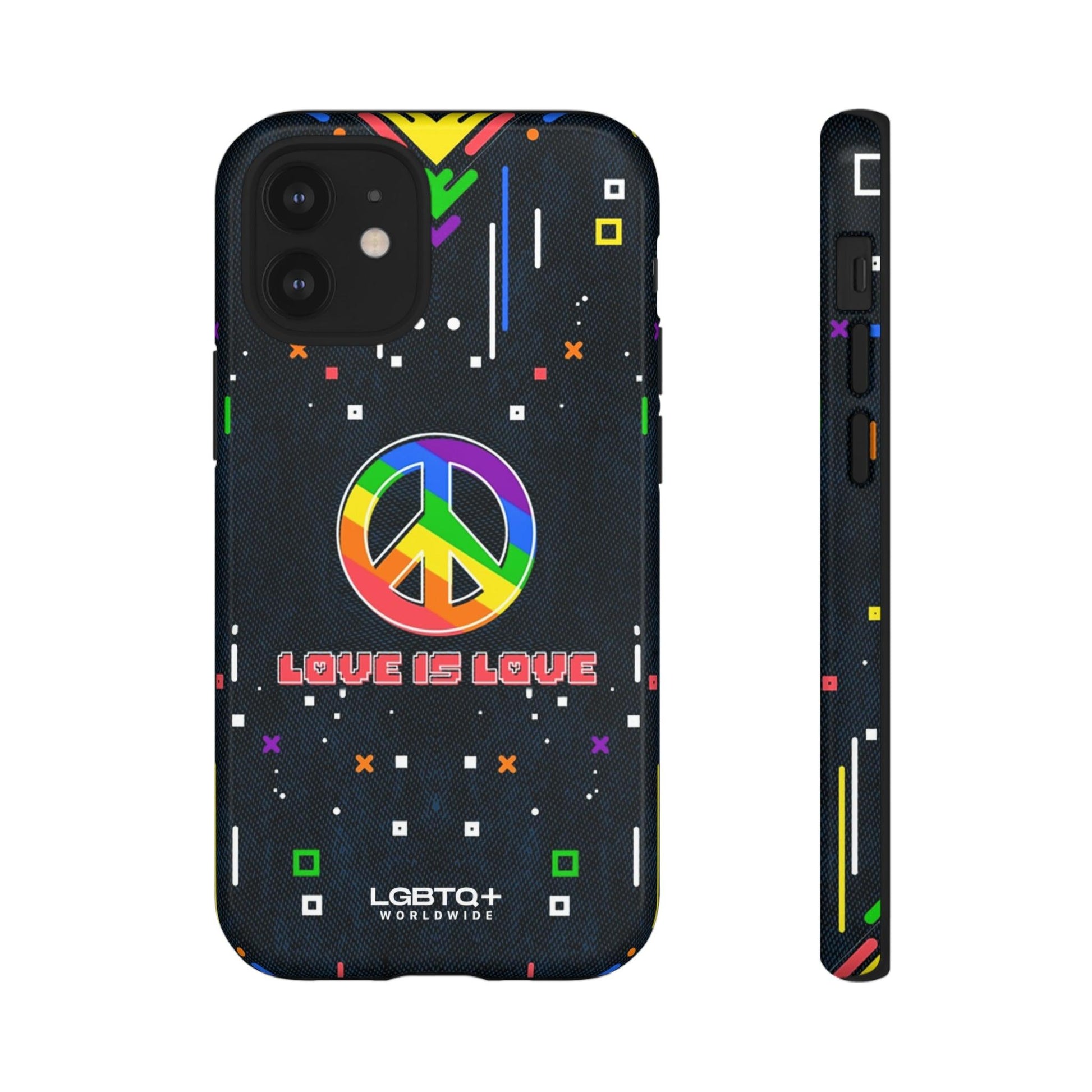 LGBTQWorldwide - ,,PEACE" Doppelgehäuse Handyhülle Accessories, Glossy, iPhone Cases, Matte, Phone accessory, Phone Cases, Samsung Cases, Thermo, Valentine's Day Picks lgbtq Bekleidung Accessoires unisex Zubehör