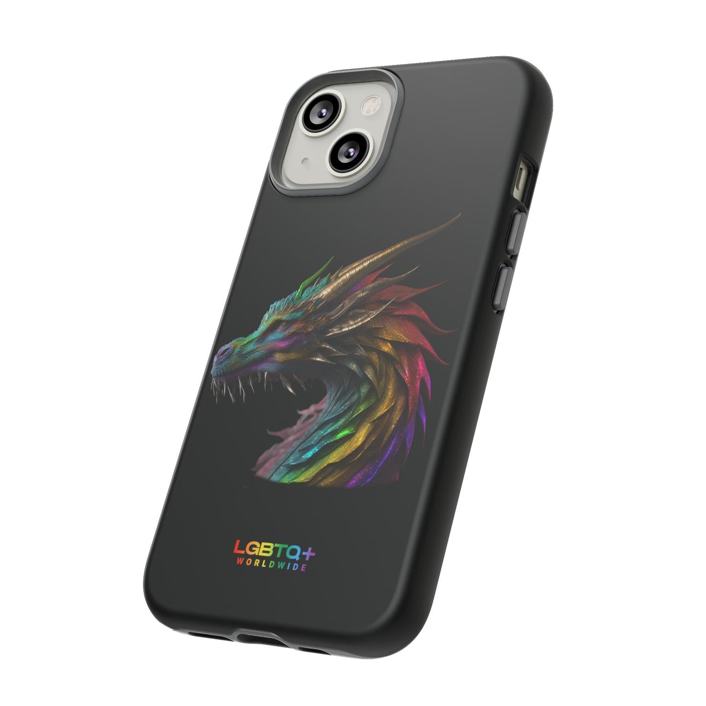 LGBTQWorldwide - ,,DRACHE" Doppelgehäuse Handyhülle Accessories, Glossy, iPhone Cases, Matte, Phone accessory, Phone Cases, Samsung Cases, tough, Valentine's Day Picks lgbtq Bekleidung Accessoires unisex Zubehör