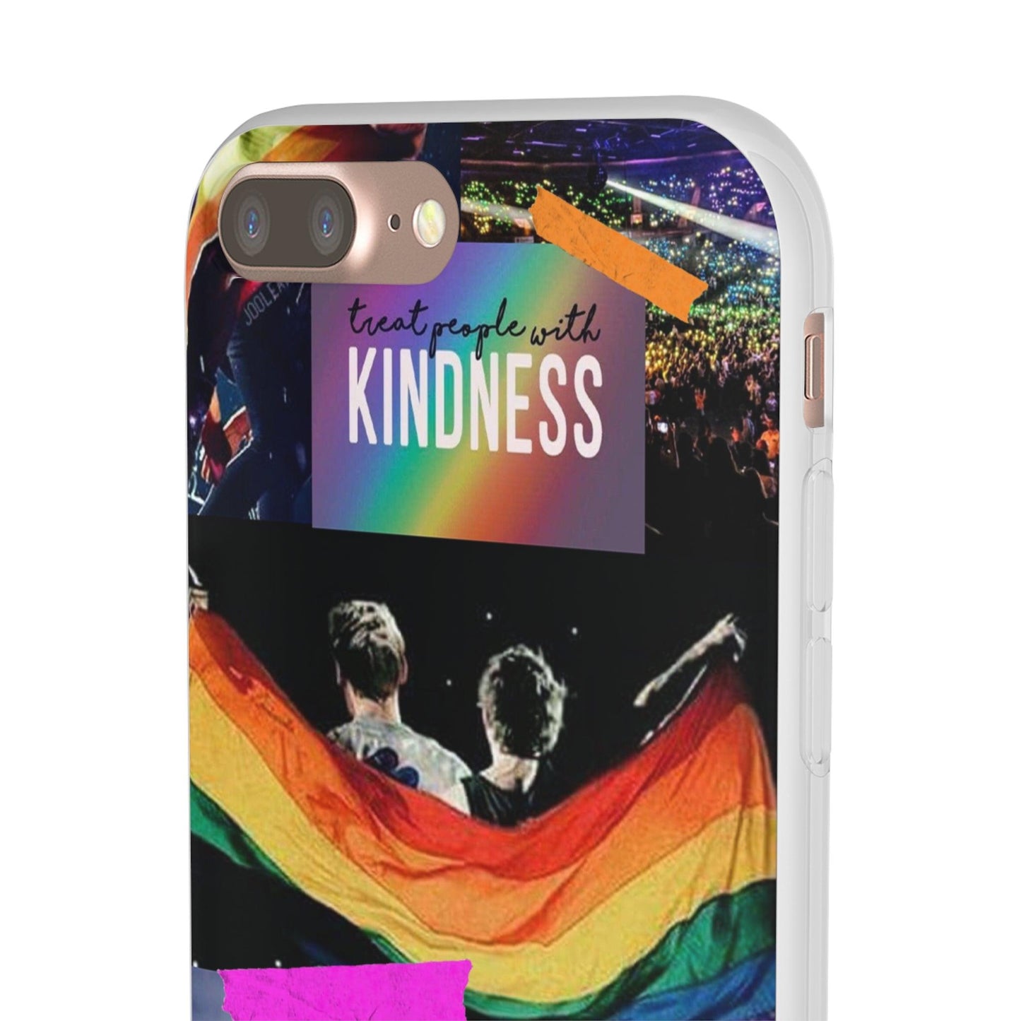 LGBTQWorldwide - ,,KINDNESS" Flexible Handyhülle Accessories, Case, iPhone, iPhone Cases, Phone accessory, Phone Cases, Samsung Cases, silikon, Valentine's Day promotion lgbtq Bekleidung Accessoires unisex Zubehör