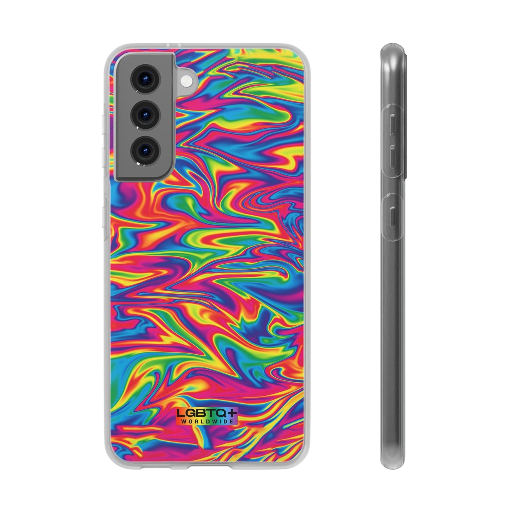 LGBTQWorldwide - ,,ABSTRACT" Flexible Handyhülle Accessories, Case, iPhone, iPhone Cases, Phone accessory, Phone Cases, Samsung Cases, silikon, Valentine's Day promotion lgbtq Bekleidung Accessoires unisex Zubehör