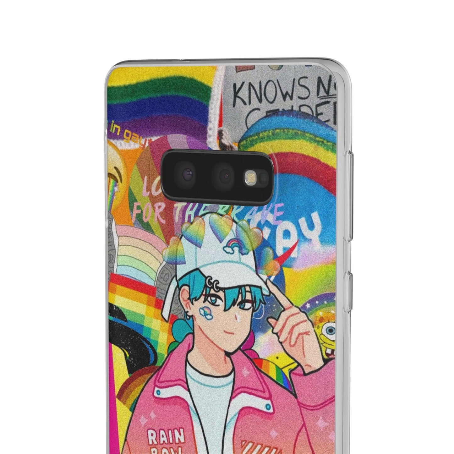 LGBTQWorldwide - ,,REGENBOGEN JUNGE" Flexible Handyhülle Accessories, Case, iPhone, iPhone Cases, Phone accessory, Phone Cases, Samsung Cases, silikon, Valentine's Day promotion lgbtq Bekleidung Accessoires unisex Zubehör