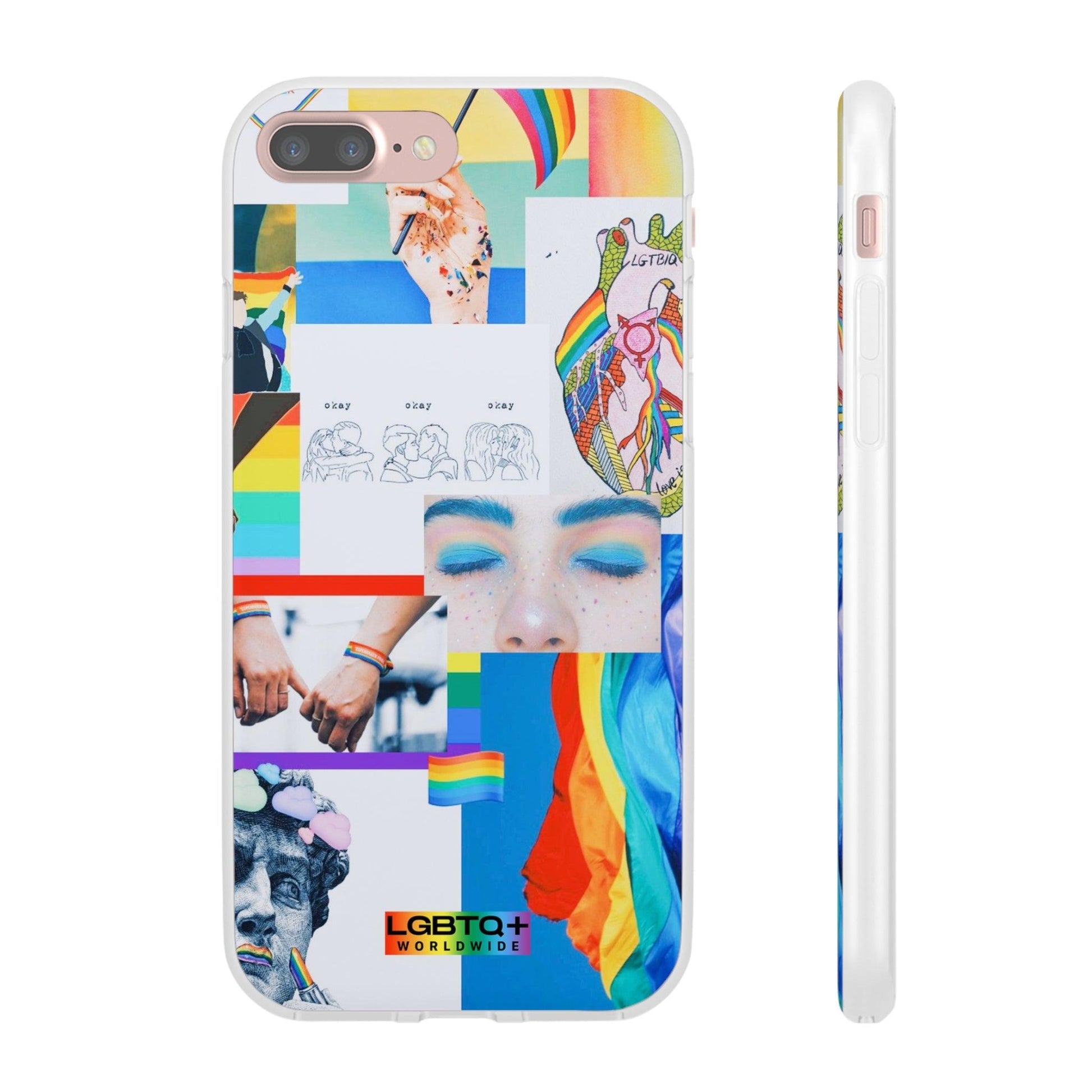 LGBTQWorldwide - ,,SEI FREI" Flexible Handyhülle Accessories, Case, iPhone, iPhone Cases, Phone accessory, Phone Cases, Samsung Cases, silikon, Valentine's Day promotion lgbtq Bekleidung Accessoires unisex Zubehör