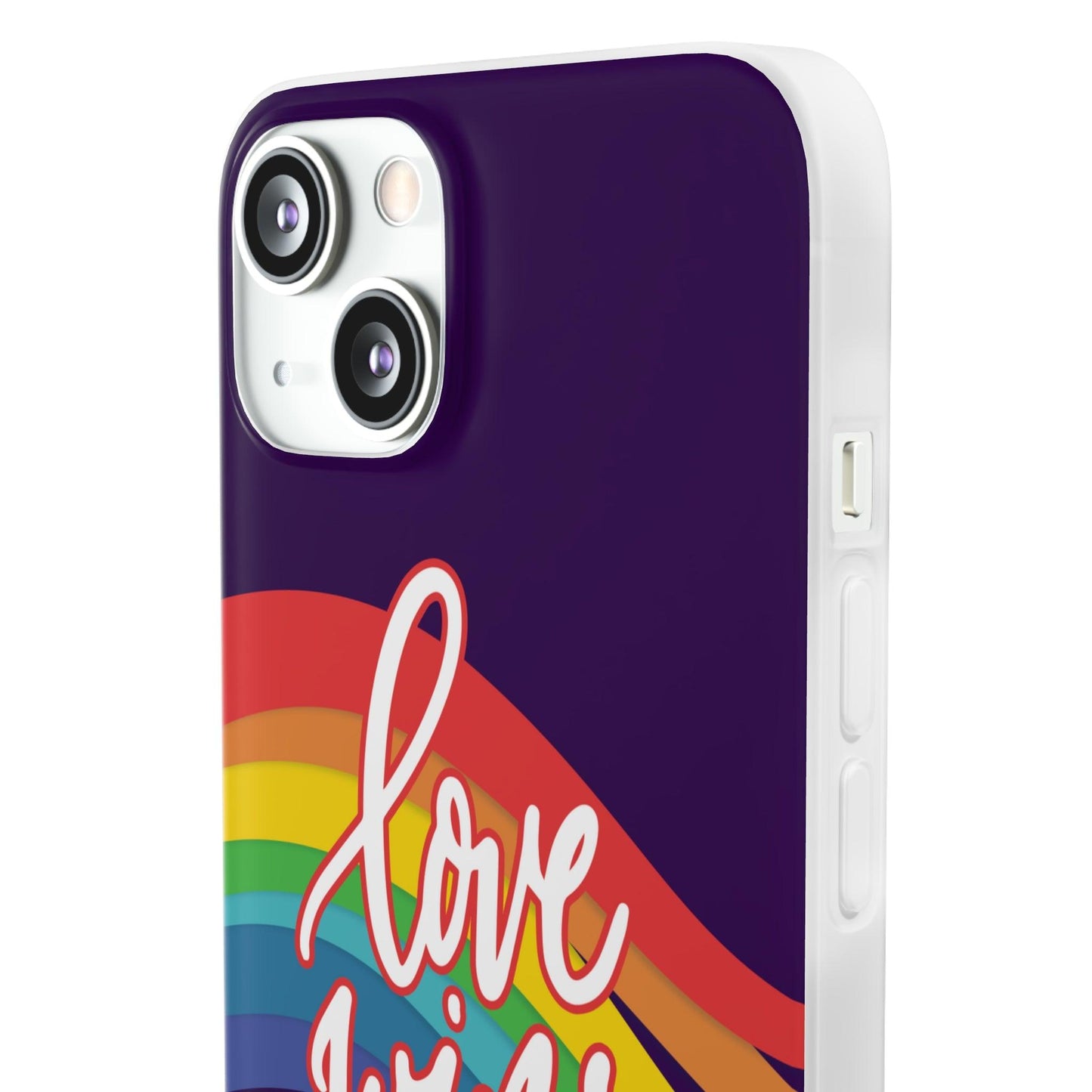 LGBTQWorldwide - ,,LIEBE GEWINNT" Flexible Handyhülle Accessories, Case, iPhone, iPhone Cases, Phone accessory, Phone Cases, Samsung Cases, silikon, Valentine's Day promotion lgbtq Bekleidung Accessoires unisex Zubehör