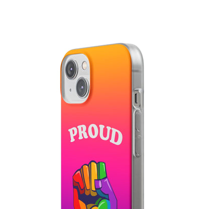 LGBTQWorldwide - ,,GLÜCKLICH" Flexible Handyhülle Accessories, Case, iPhone, iPhone Cases, Phone accessory, Phone Cases, Samsung Cases, silikon, Valentine's Day promotion lgbtq Bekleidung Accessoires unisex Zubehör