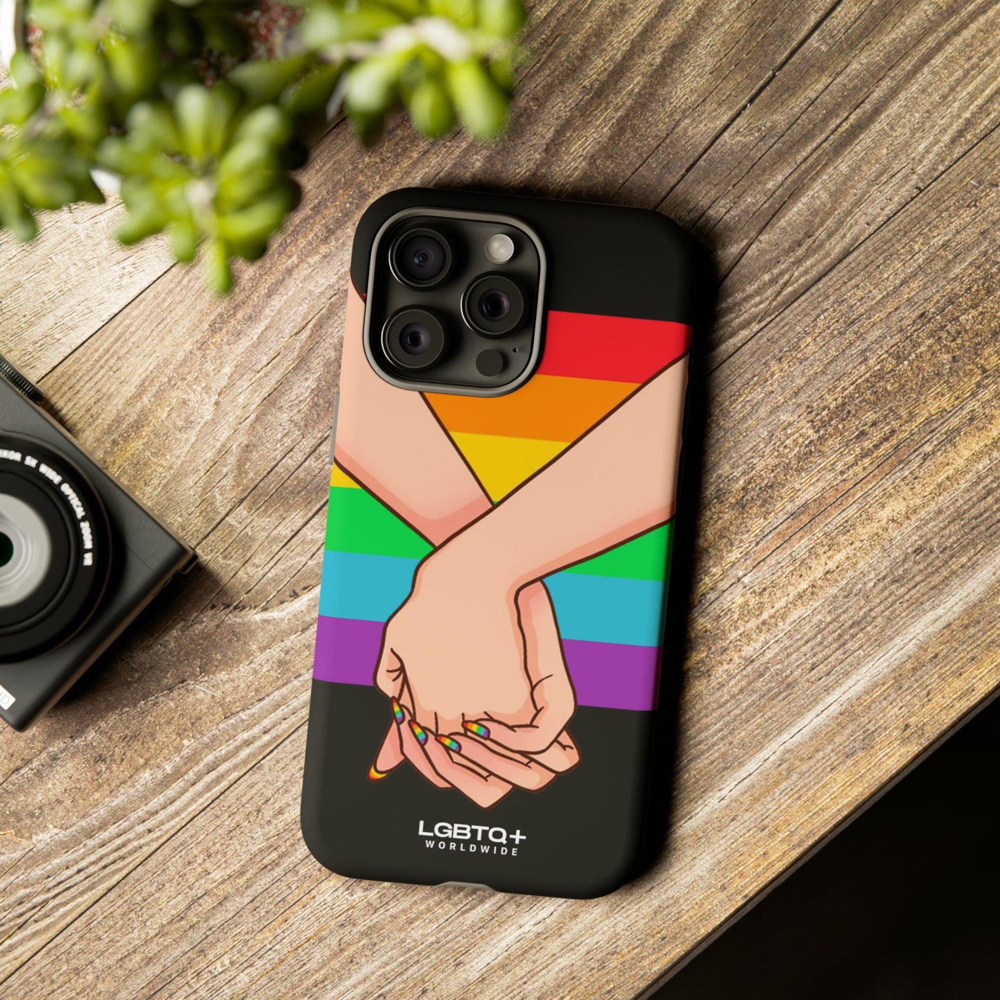 LGBTQWorldwide - ,,TOGETHER PRIDE" Doppelgehäuse Handyhülle Accessories, Glossy, iPhone Cases, Matte, Phone accessory, Phone Cases, Samsung Cases, Thermo, Valentine's Day Picks lgbtq Bekleidung Accessoires unisex Zubehör