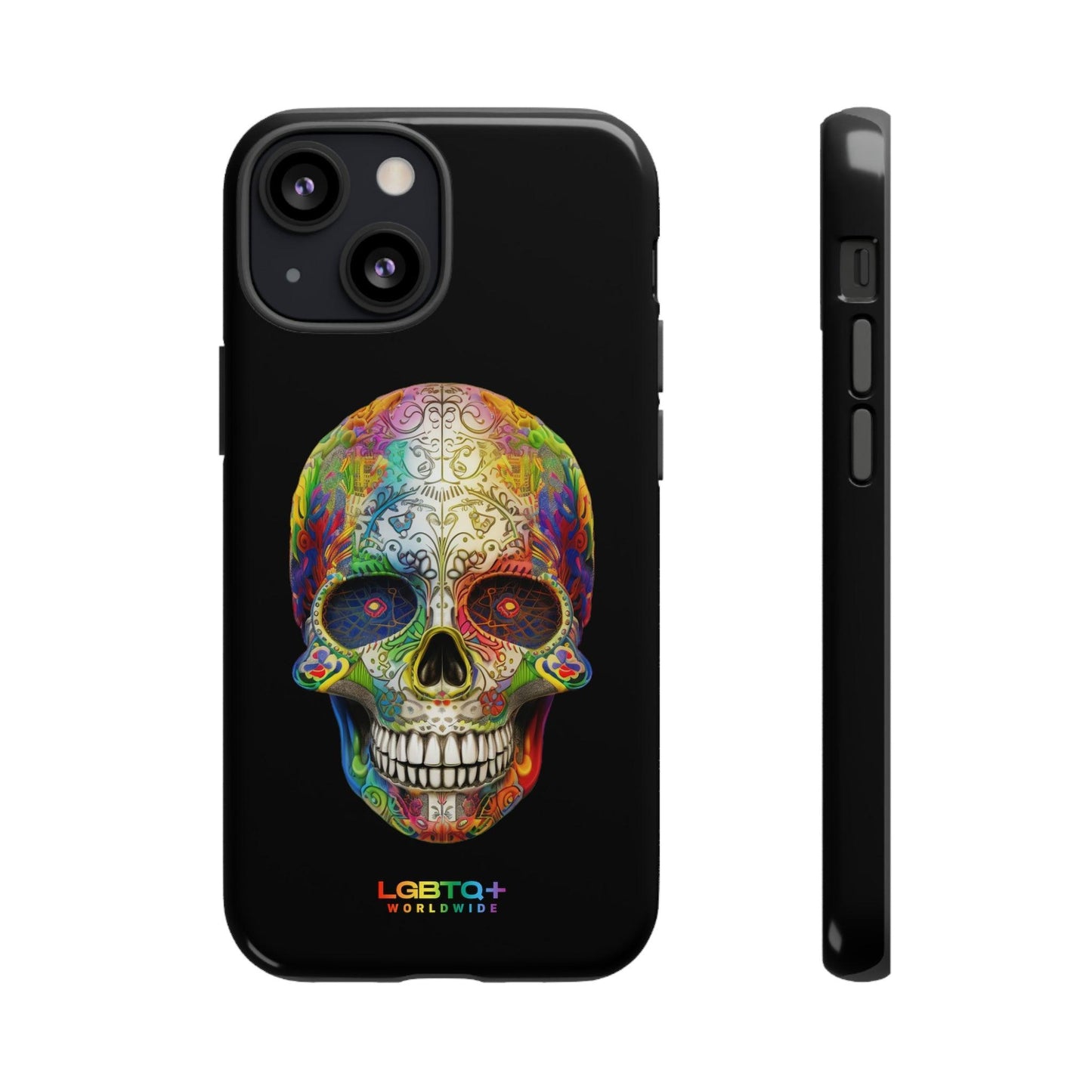 LGBTQWorldwide - ,,SKULL HEAD" Doppelgehäuse Handyhülle Accessories, Glossy, iPhone Cases, Matte, Phone accessory, Phone Cases, Samsung Cases, tough, Valentine's Day Picks lgbtq Bekleidung Accessoires unisex Zubehör