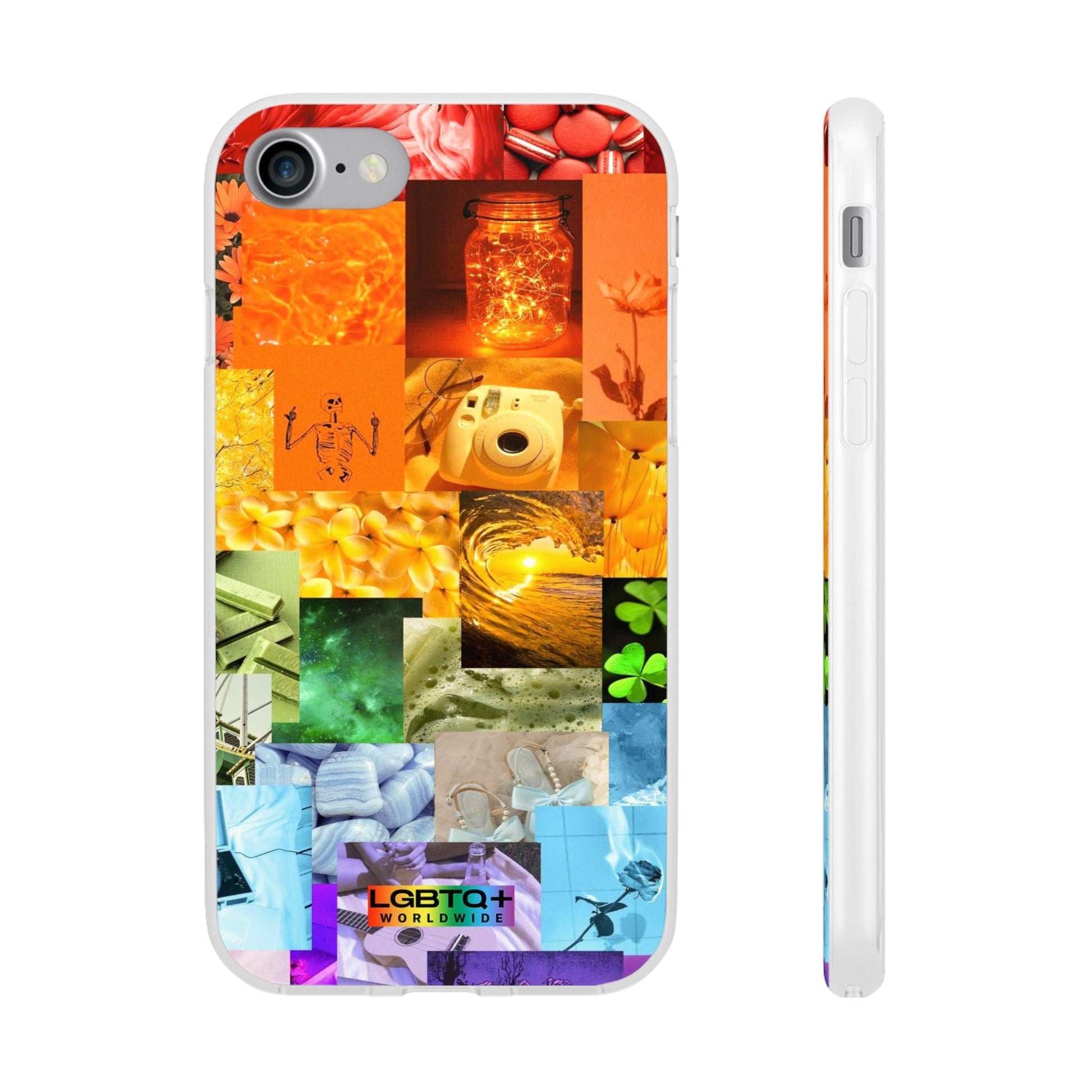 LGBTQWorldwide - ,,GLÜCKLICHKEIT" Flexible Handyhülle Accessories, Case, iPhone, iPhone Cases, Phone accessory, Phone Cases, Samsung Cases, silikon, Valentine's Day promotion lgbtq Bekleidung Accessoires unisex Zubehör