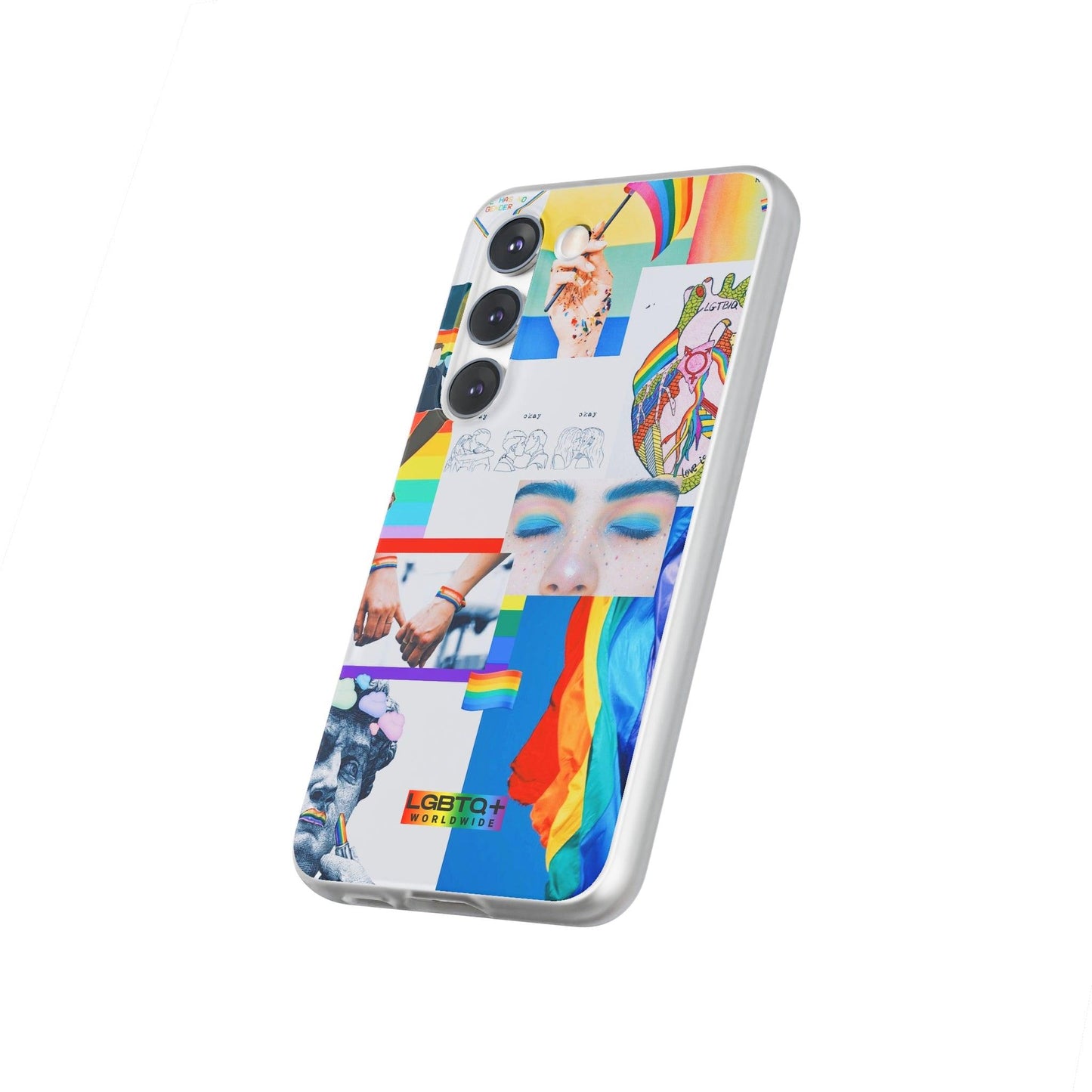 LGBTQWorldwide - ,,SEI FREI" Flexible Handyhülle Accessories, Case, iPhone, iPhone Cases, Phone accessory, Phone Cases, Samsung Cases, silikon, Valentine's Day promotion lgbtq Bekleidung Accessoires unisex Zubehör