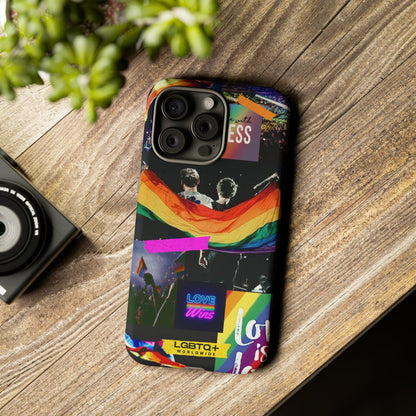 LGBTQWorldwide - ,,COMMUNITY" Doppelgehäuse Handyhülle Accessories, Glossy, iPhone Cases, Matte, Phone accessory, Phone Cases, Samsung Cases, Thermo, Valentine's Day Picks lgbtq Bekleidung Accessoires unisex Zubehör