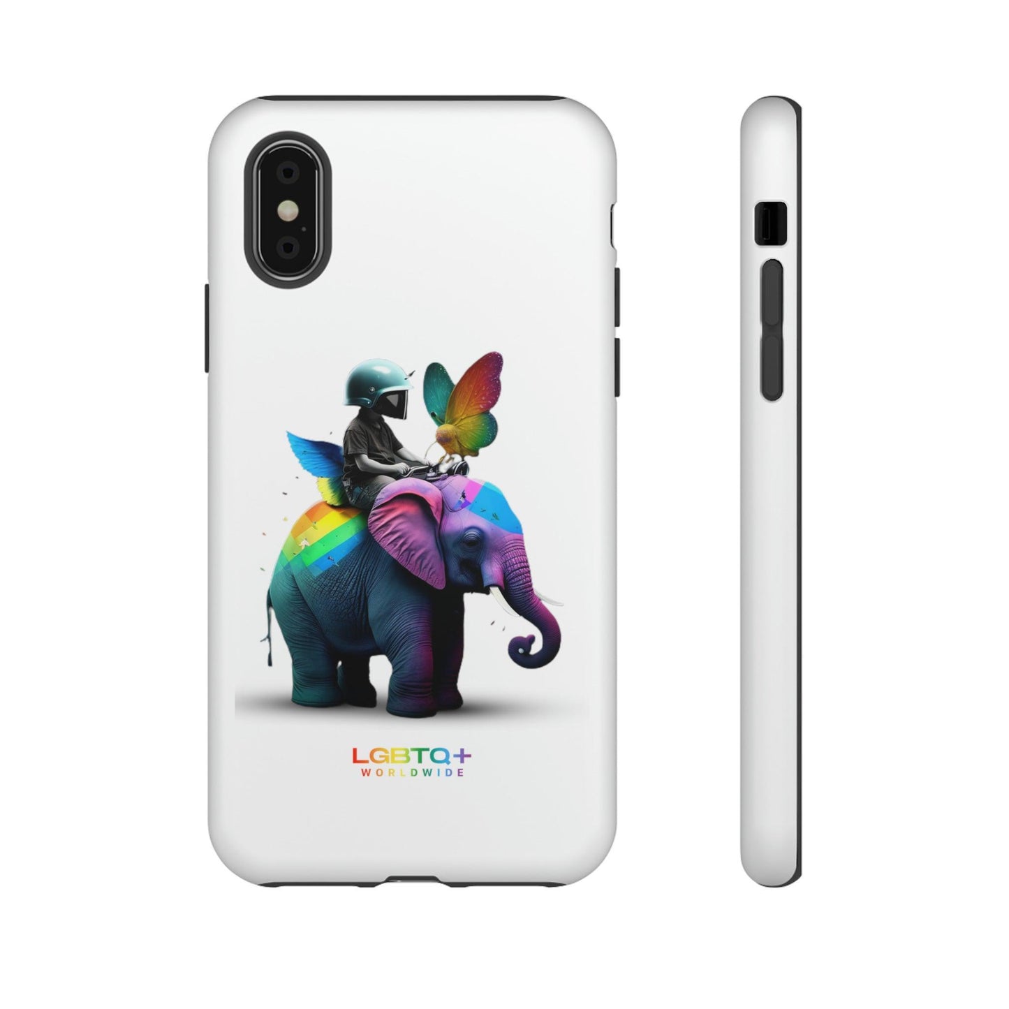 LGBTQWorldwide - ,,SCHMETTERLING" Doppelgehäuse Handyhülle Accessories, Glossy, iPhone Cases, Matte, Phone accessory, Phone Cases, Samsung Cases, tough, Valentine's Day Picks lgbtq Bekleidung Accessoires unisex Zubehör