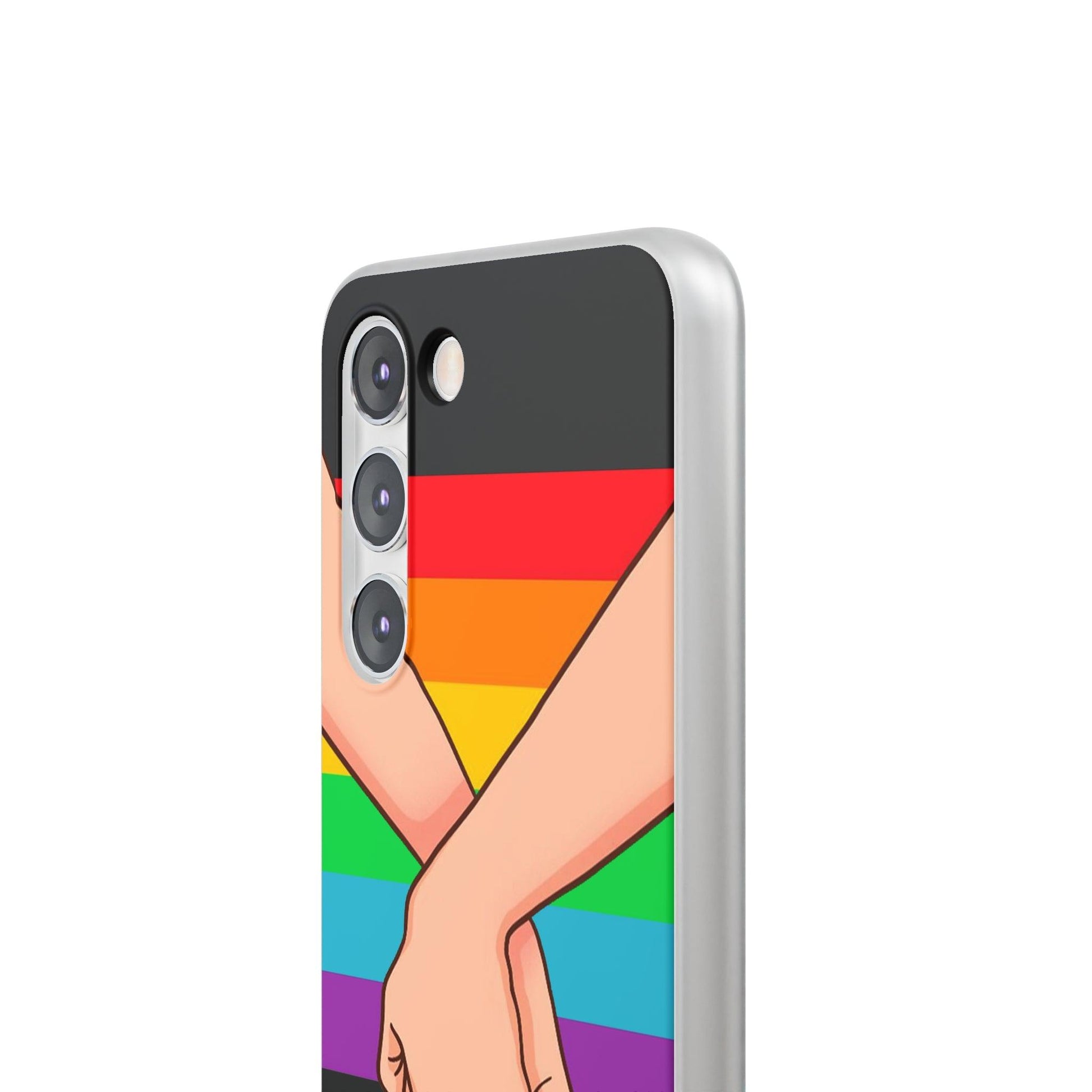 LGBTQWorldwide - ,,TOGETHER PRIDE" Flexible Handyhülle Accessories, Case, iPhone, iPhone Cases, Phone accessory, Phone Cases, Samsung Cases, silikon, Valentine's Day promotion lgbtq Bekleidung Accessoires unisex Zubehör